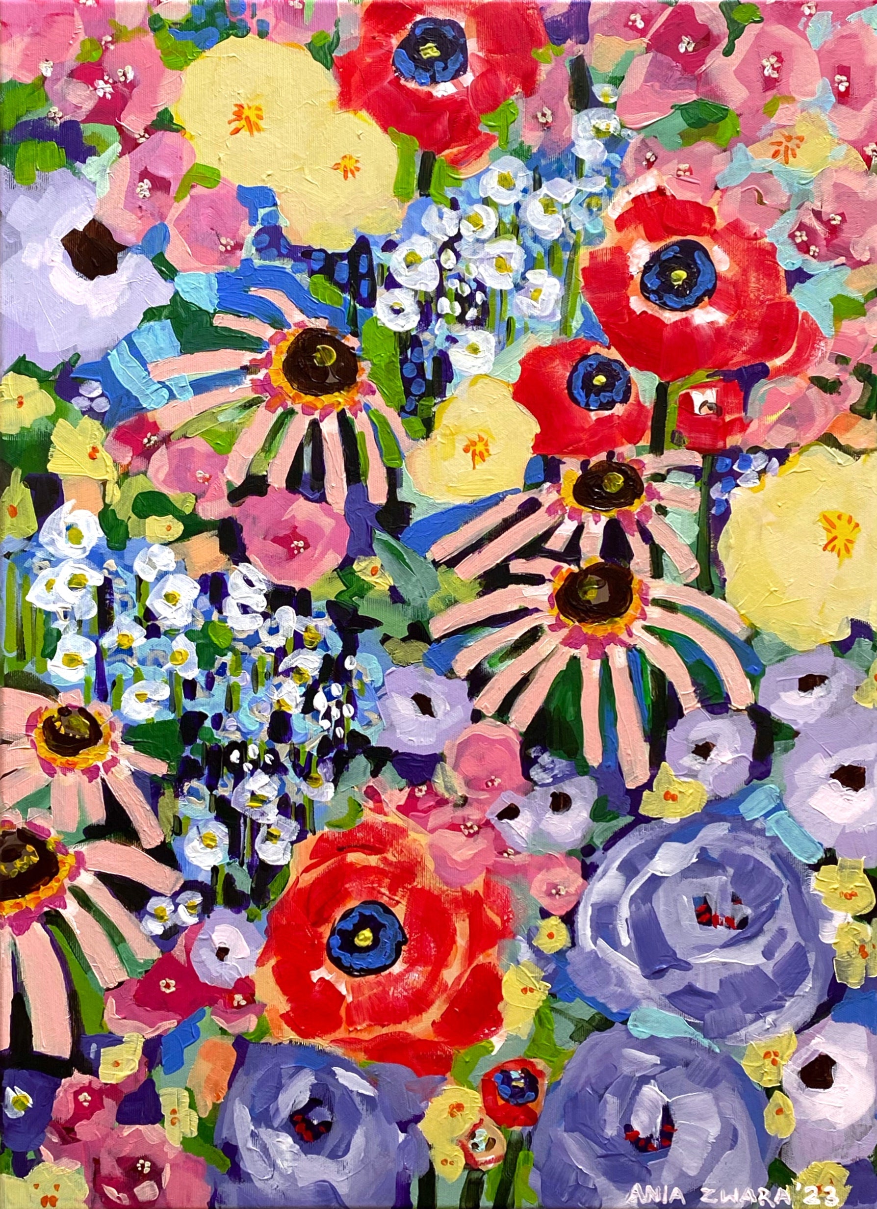 Make it pop with poppies, 50x70 cm