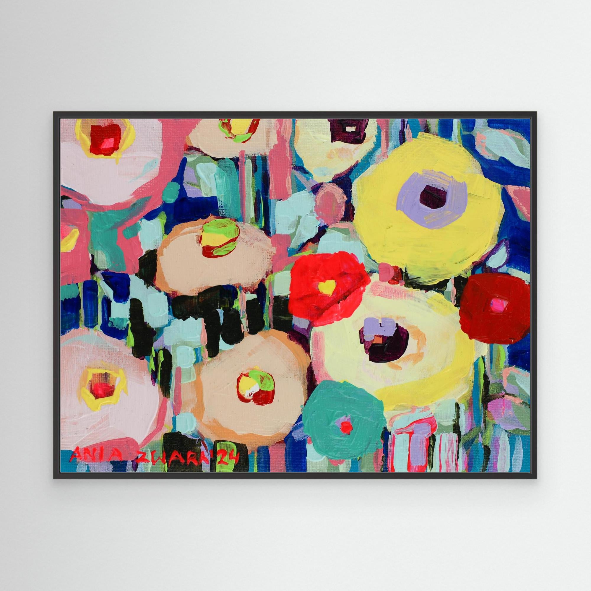 Canvas Print: "Cobalt bench"