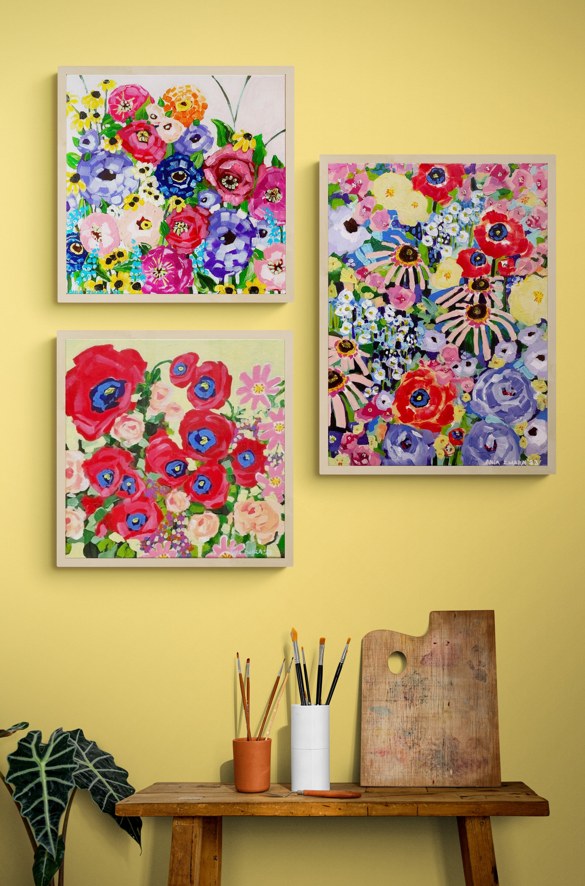 Make it pop with poppies, 50x70 cm