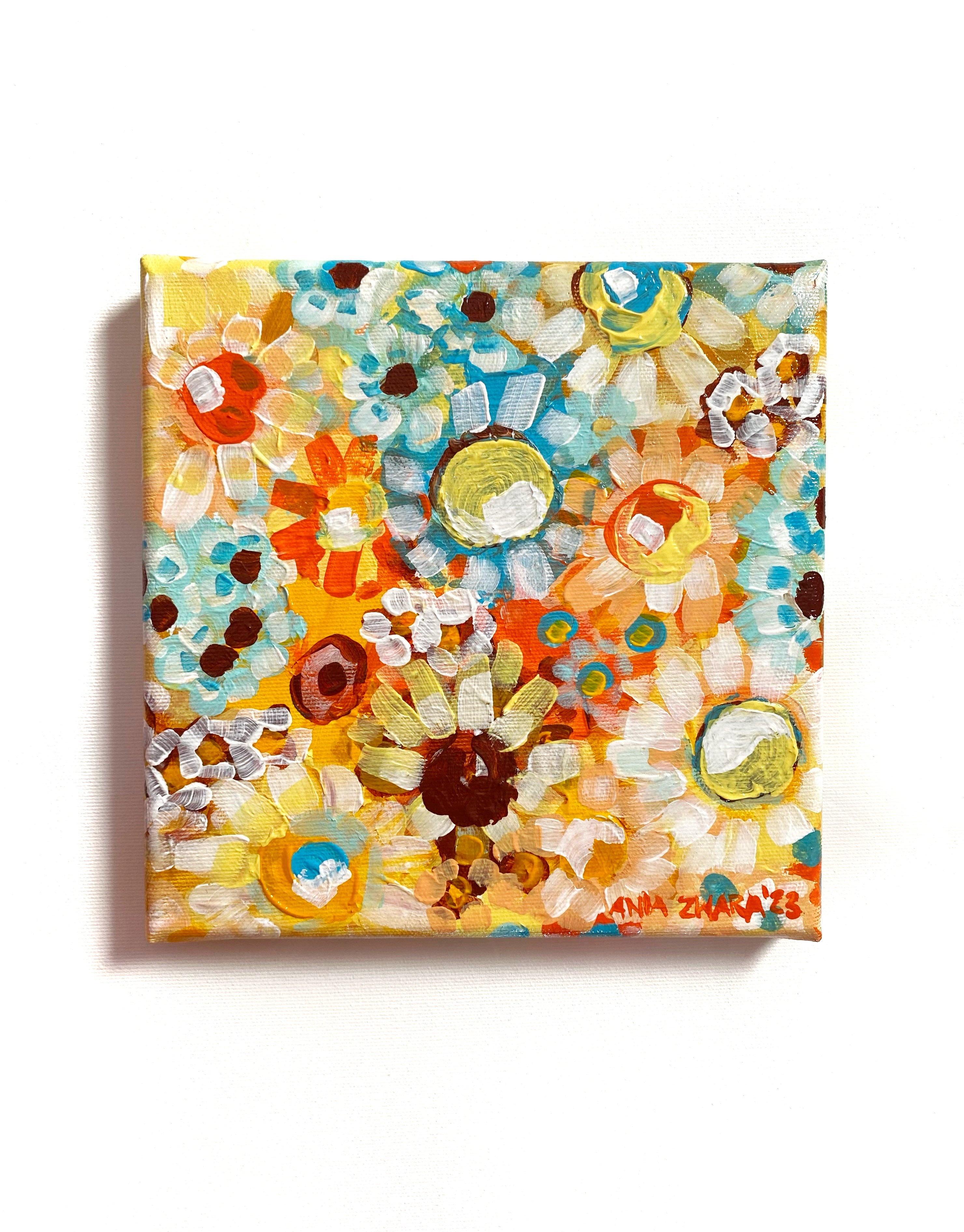 Sunflowers in the sky, 20x20 cm