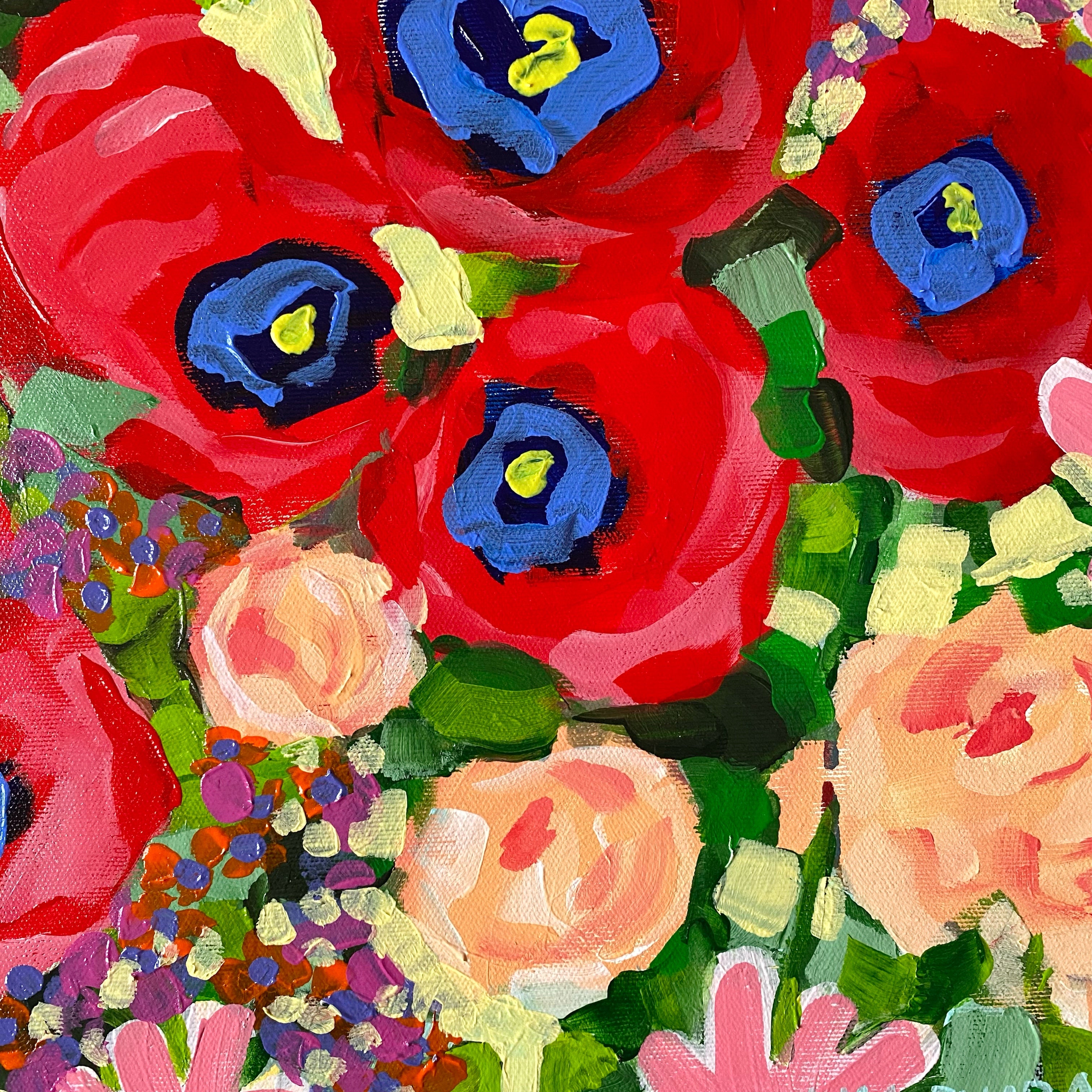 Poppy season, 50x50 cm