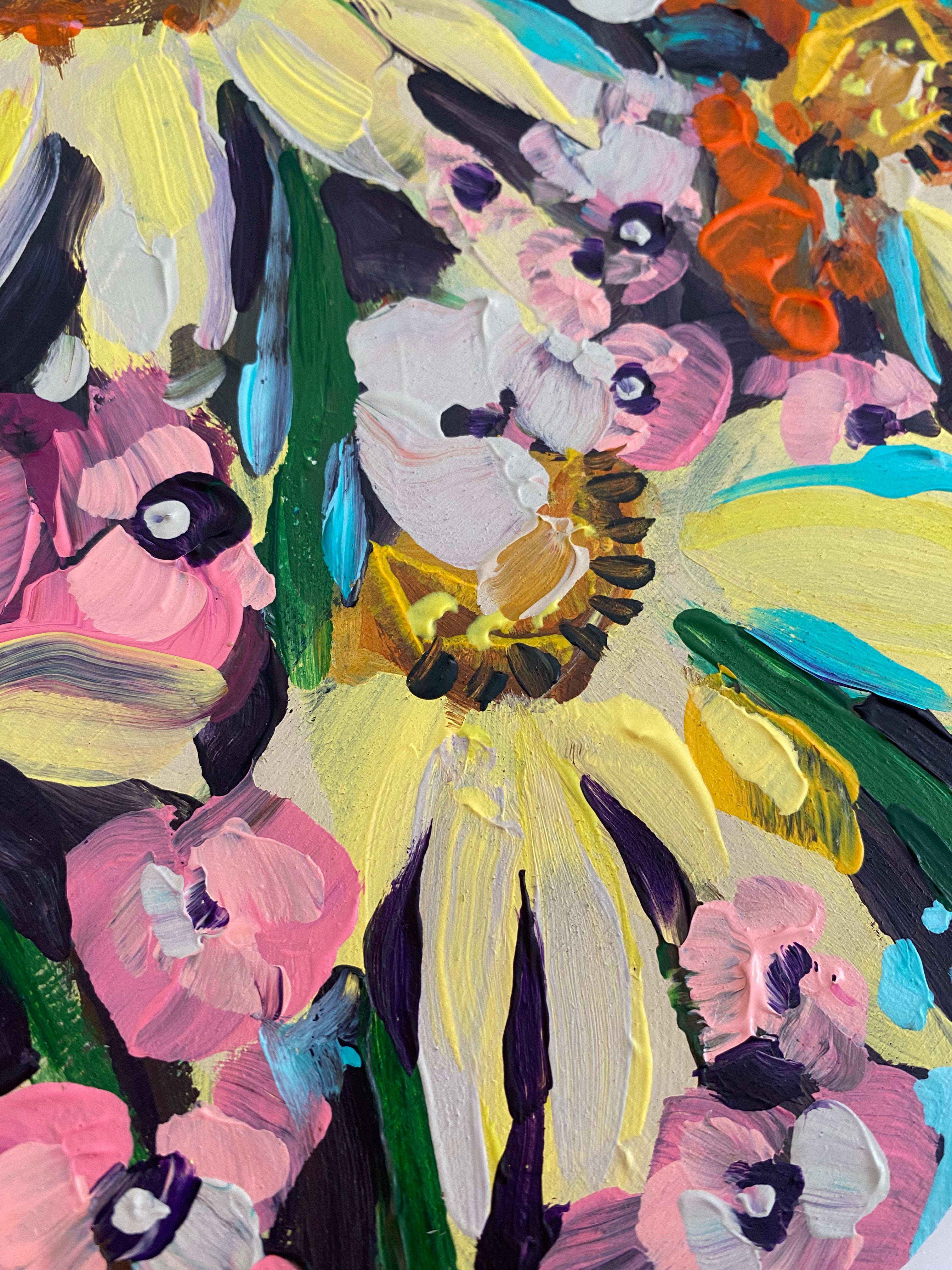 Yellow Echinaceas Pumpkin