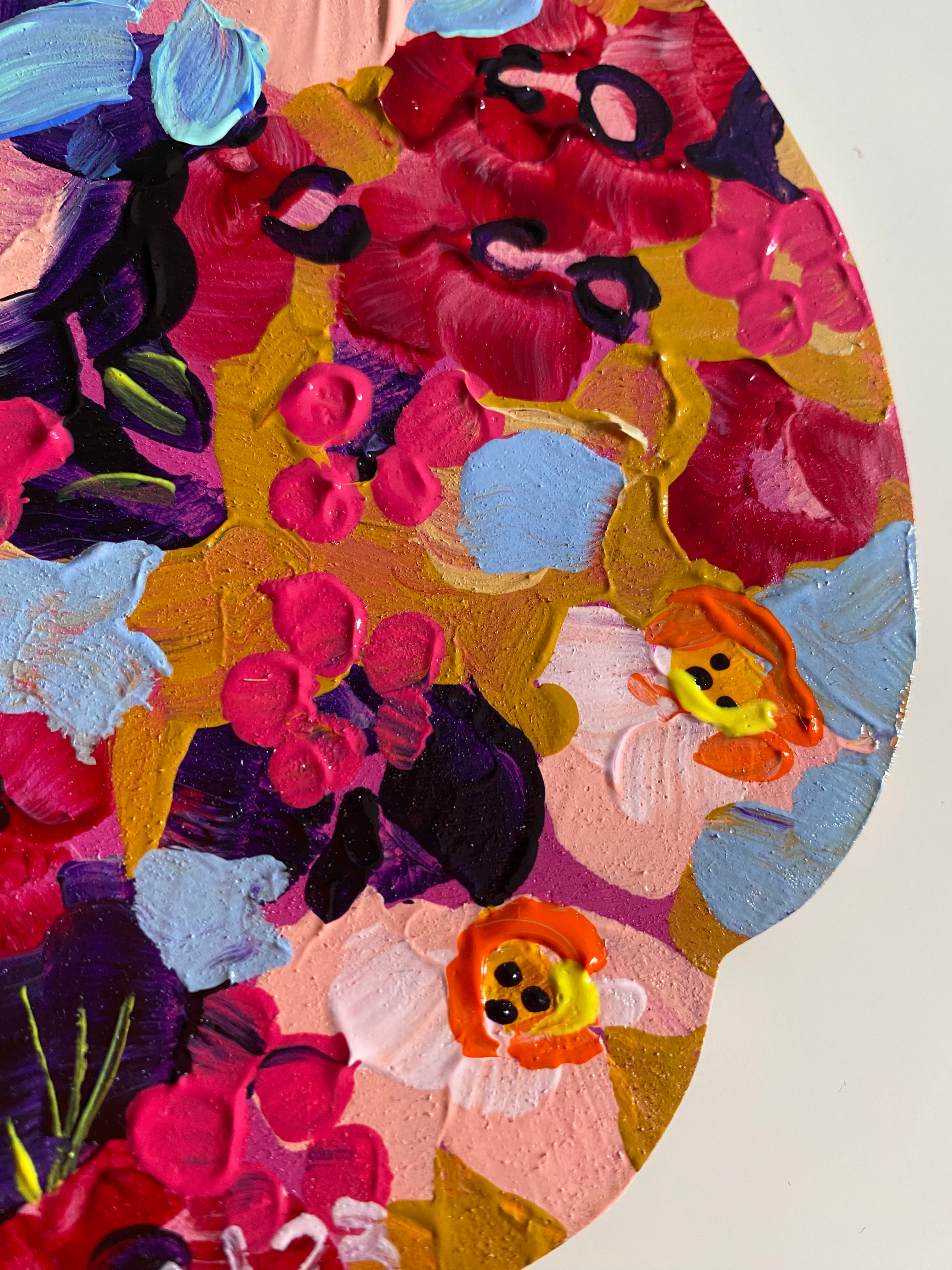 Pink Daffodils Pumpkin