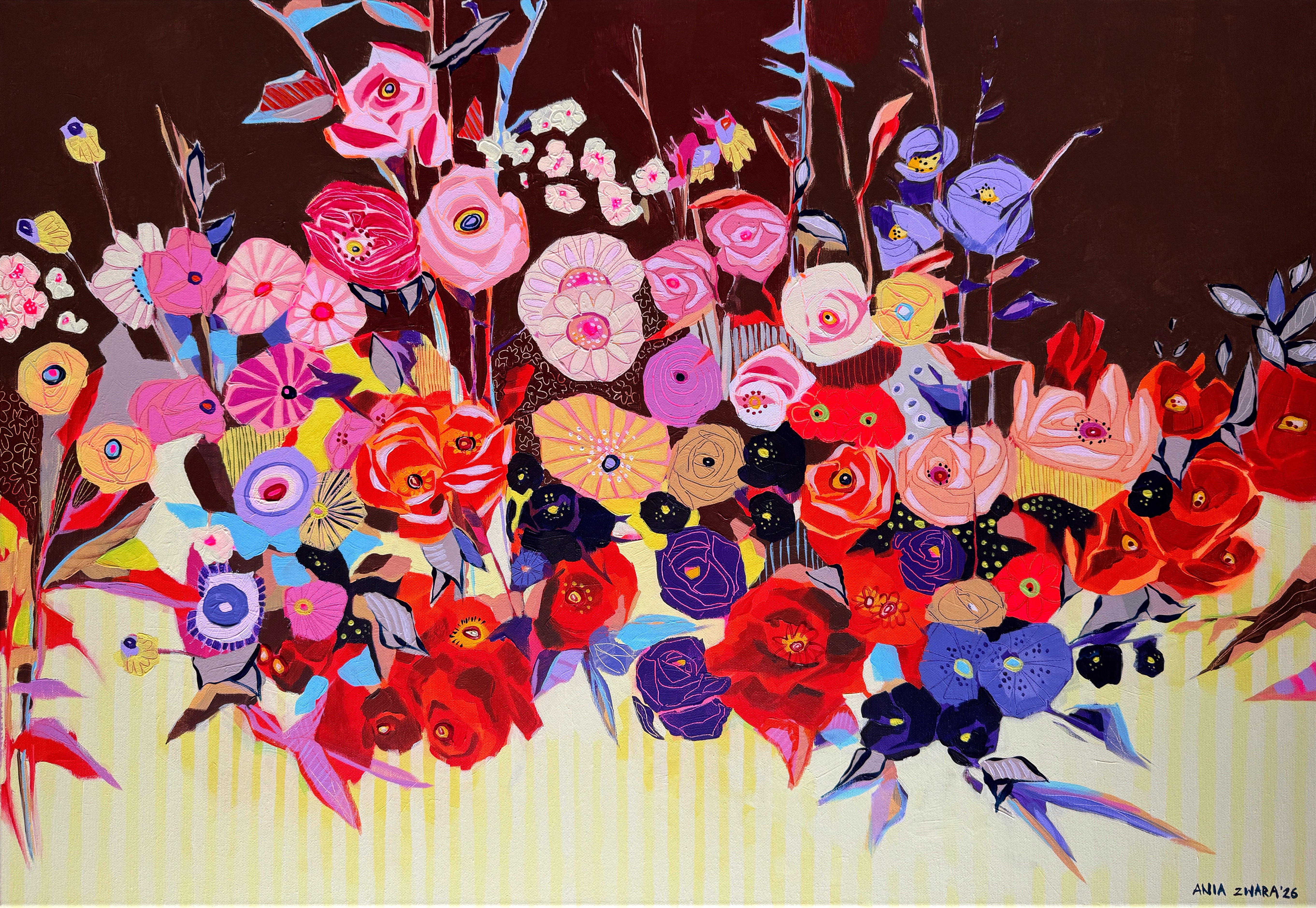 Where color refuses to be quiet, 70x100 cm