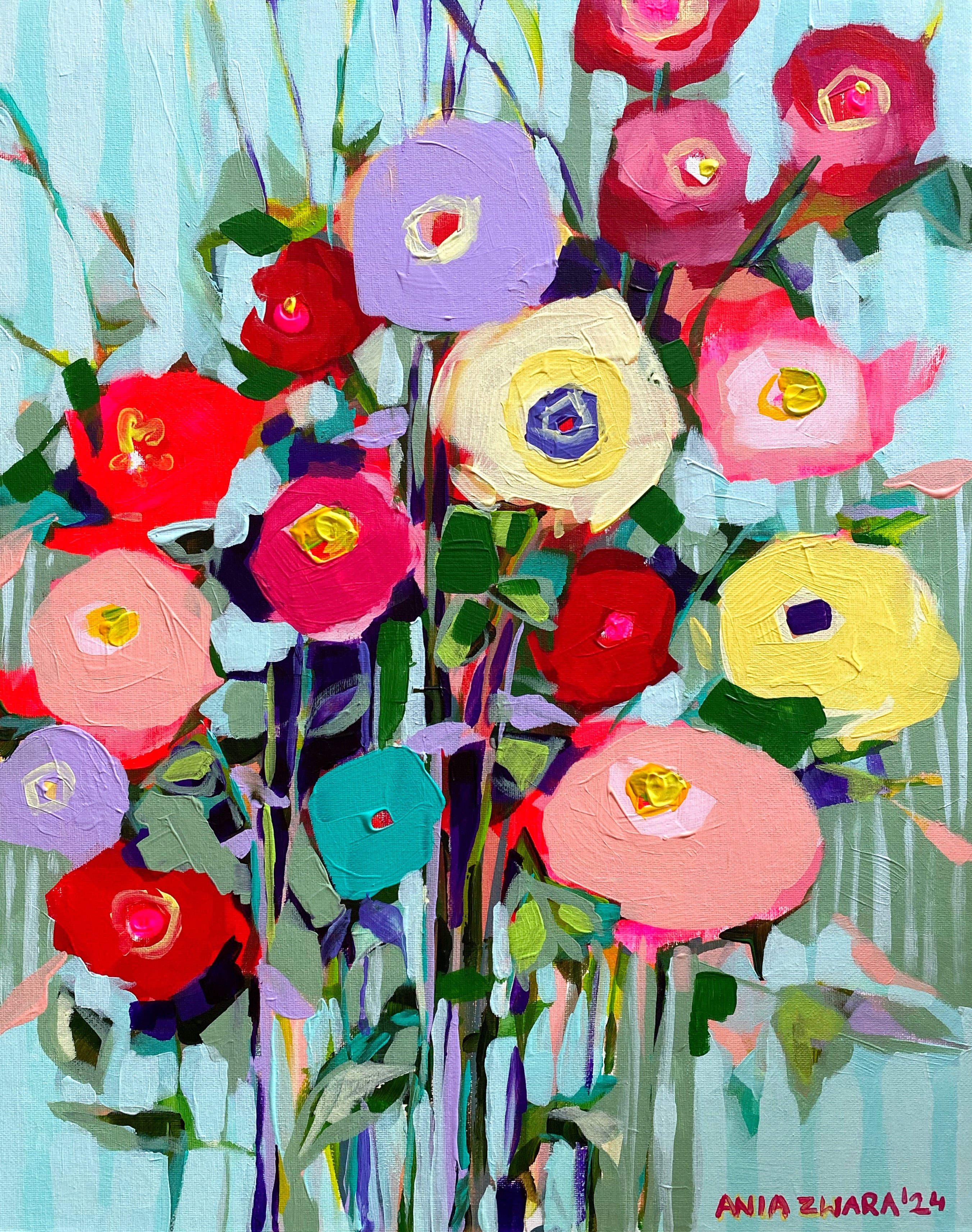 Mint ice cream, 50x40 cm