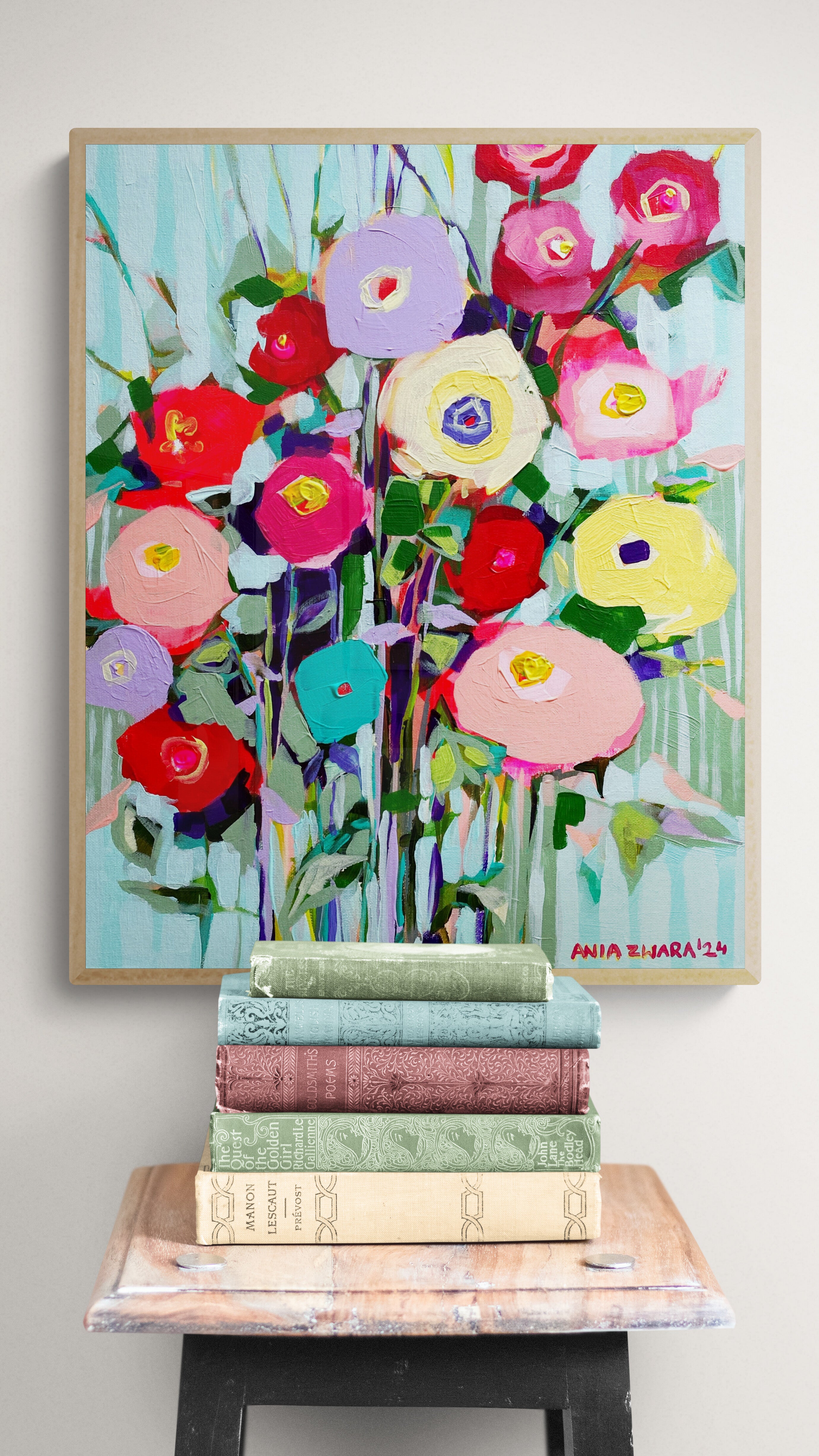 Mint ice cream, 50x40 cm