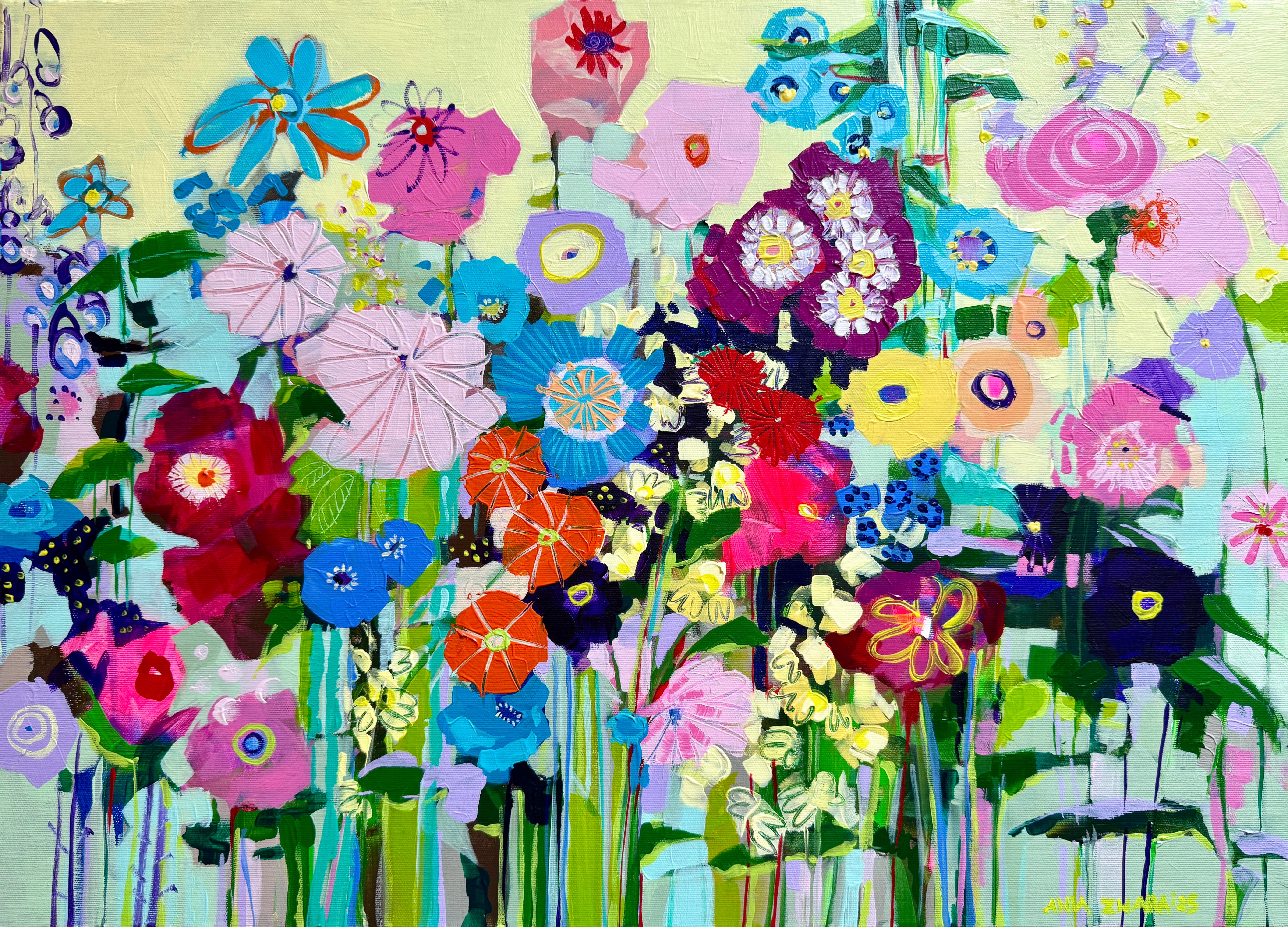 Blooming garden, 50x70 cm