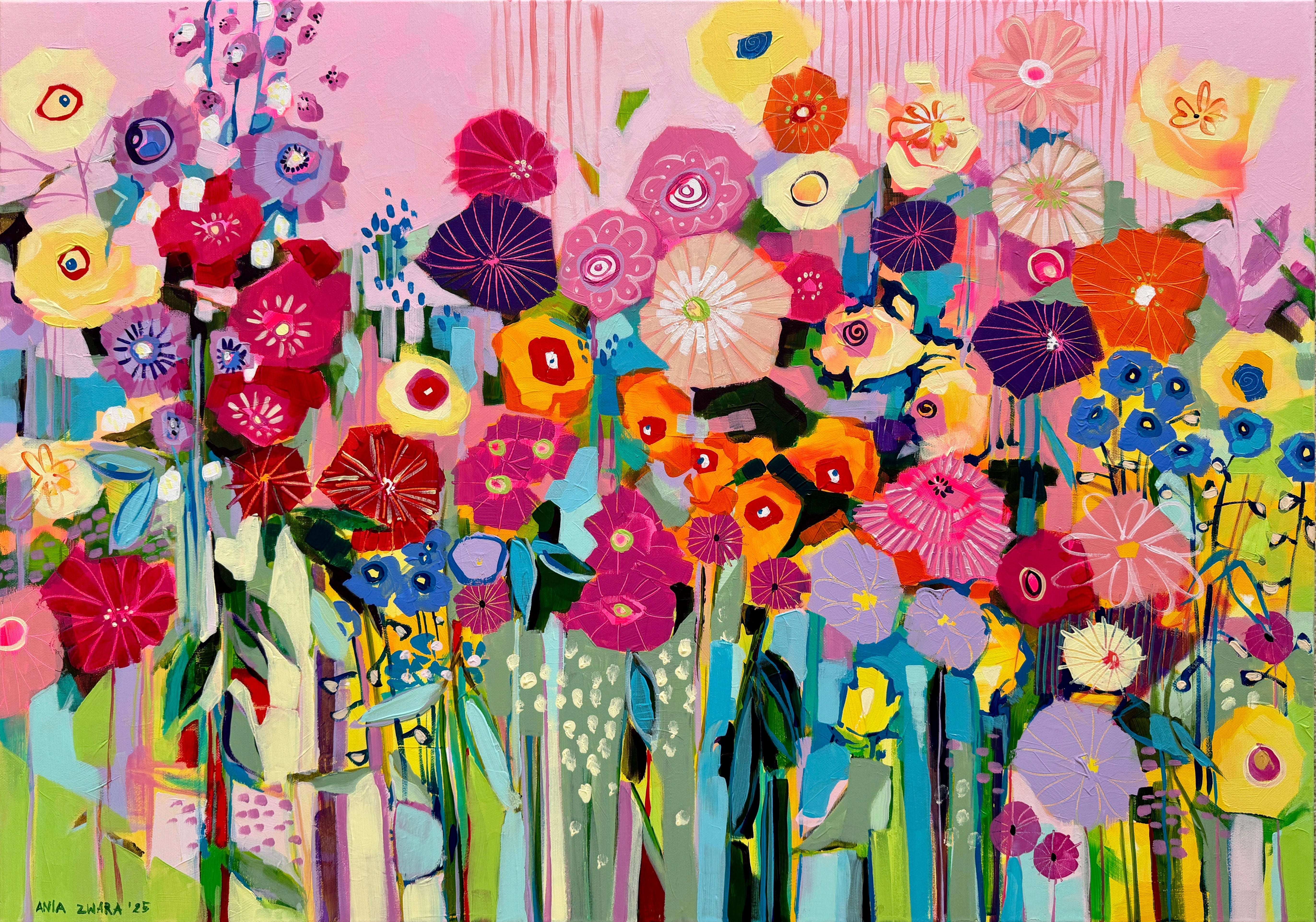 Blooming disco, 70x100 cm