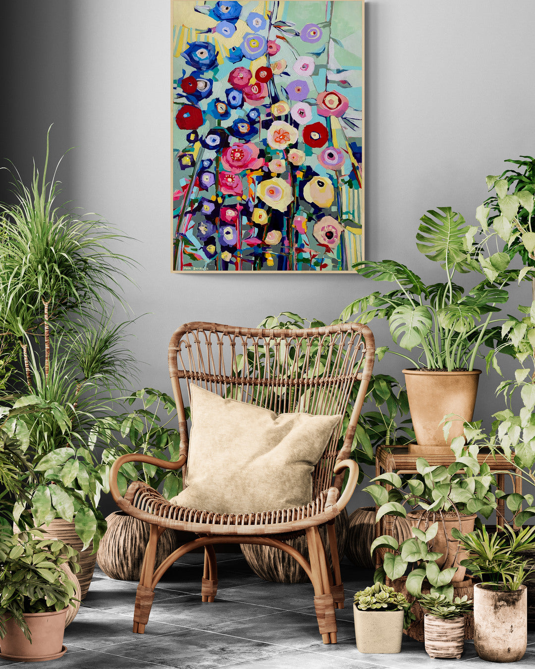 Beautiful rain, 70x100 cm