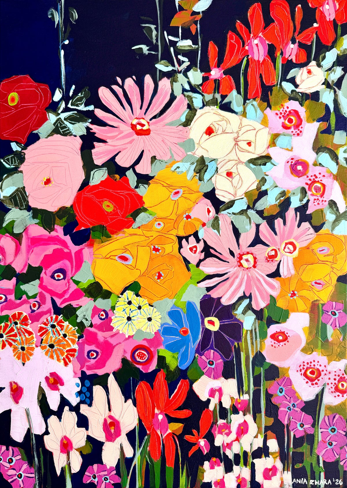 467-year-old garden, 50x70 cm
