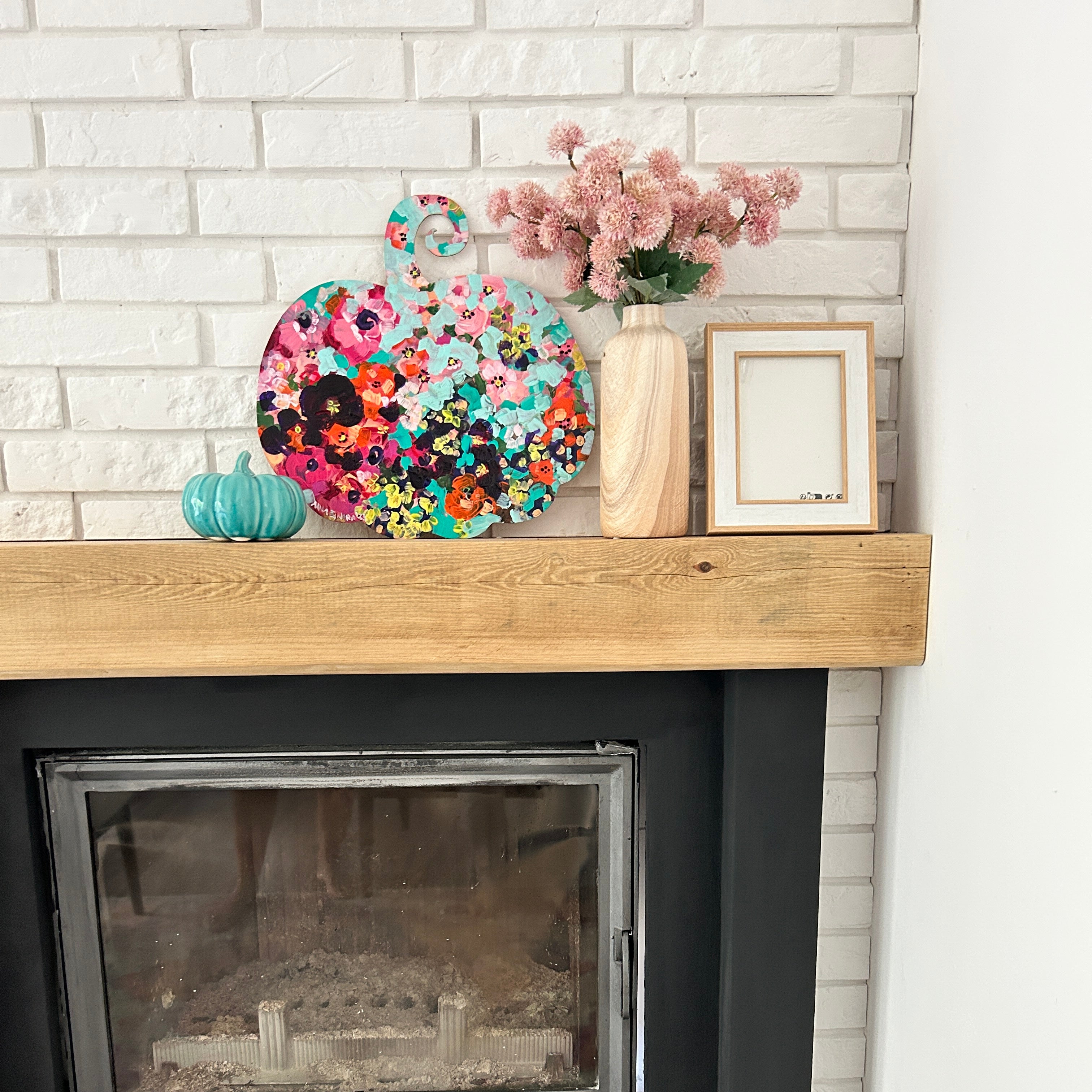 Mint green & Pink Pumpkin