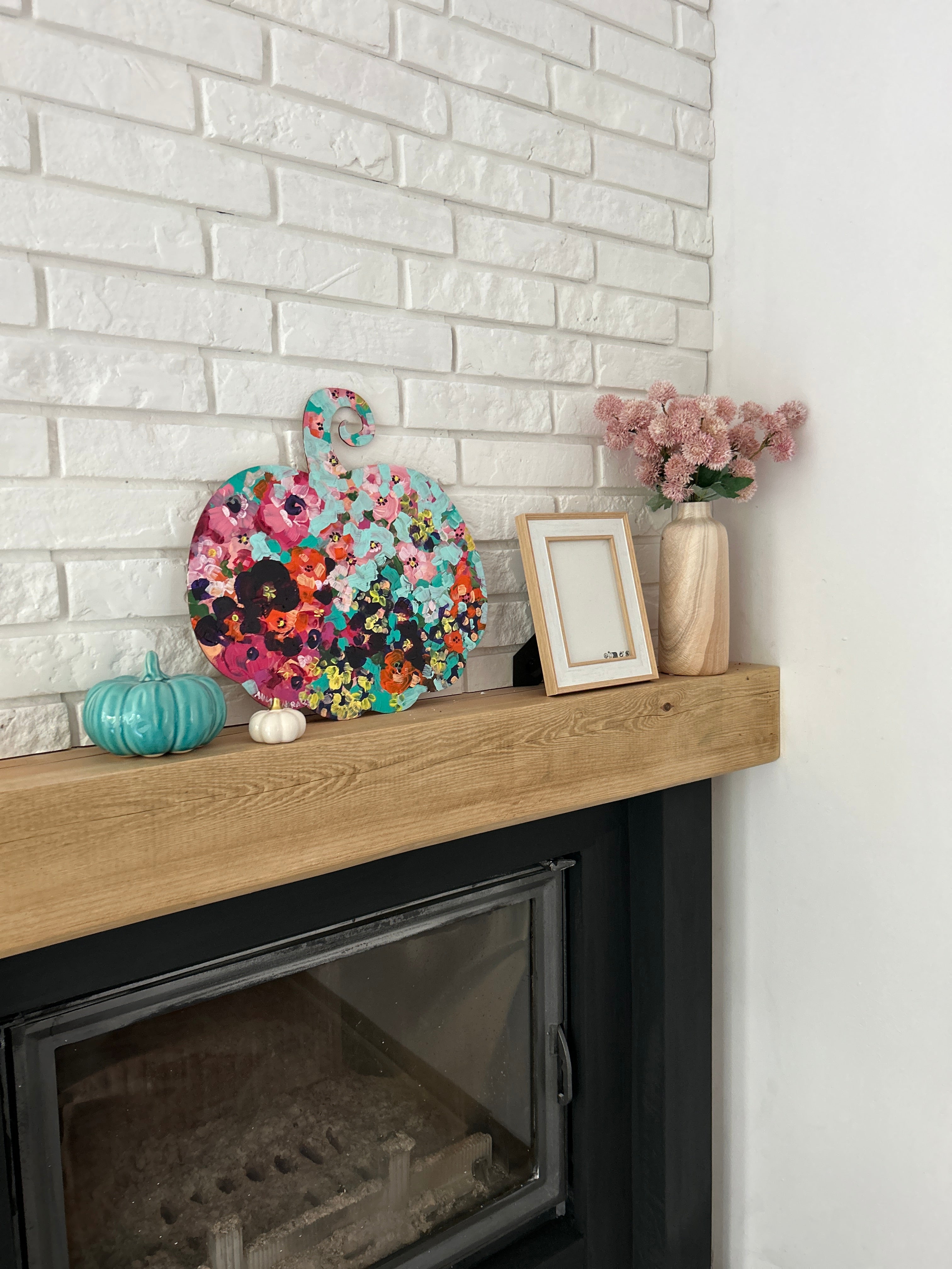 Mint green & Pink Pumpkin