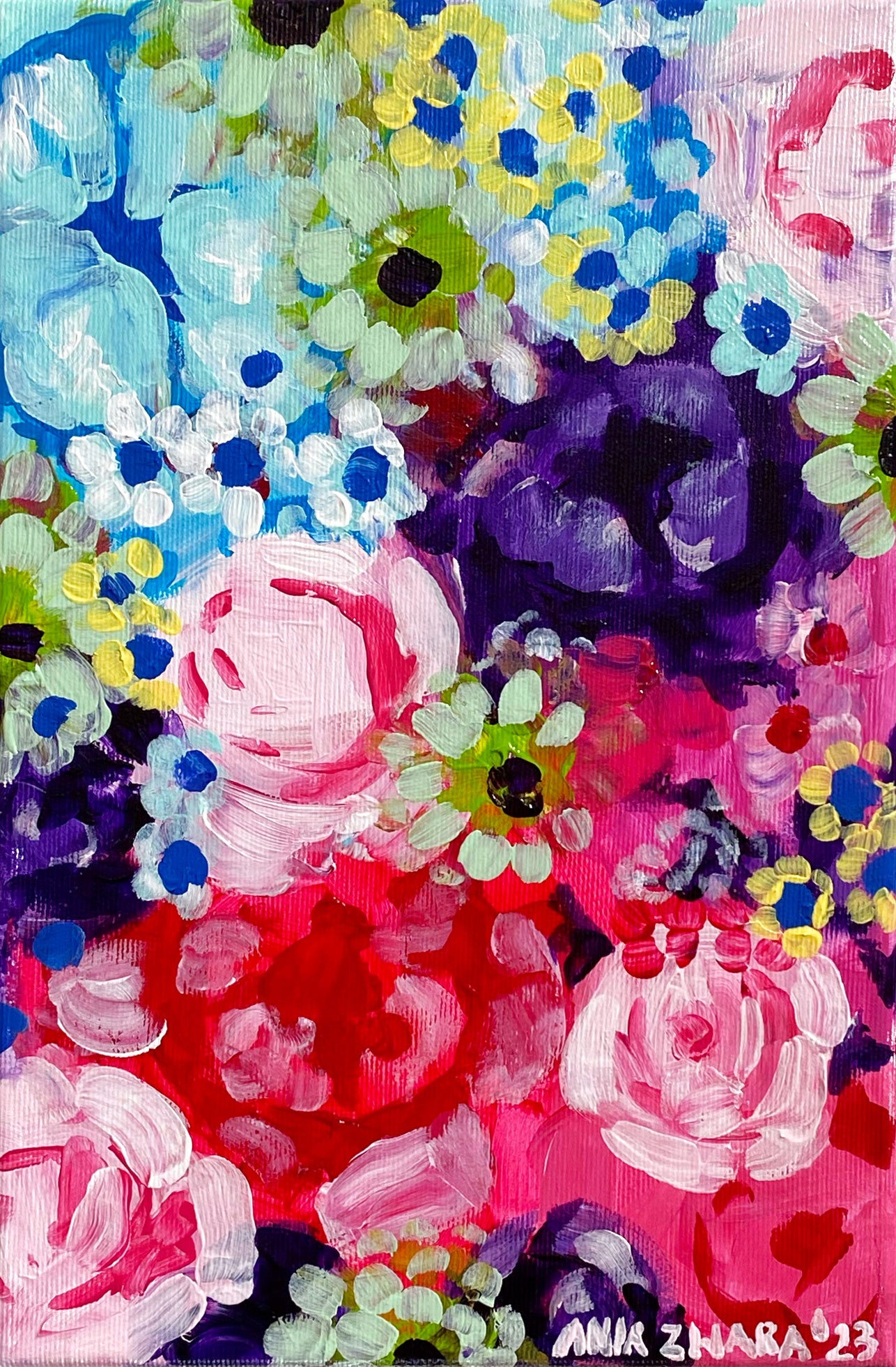 Peonies & roses, 20x30 cm