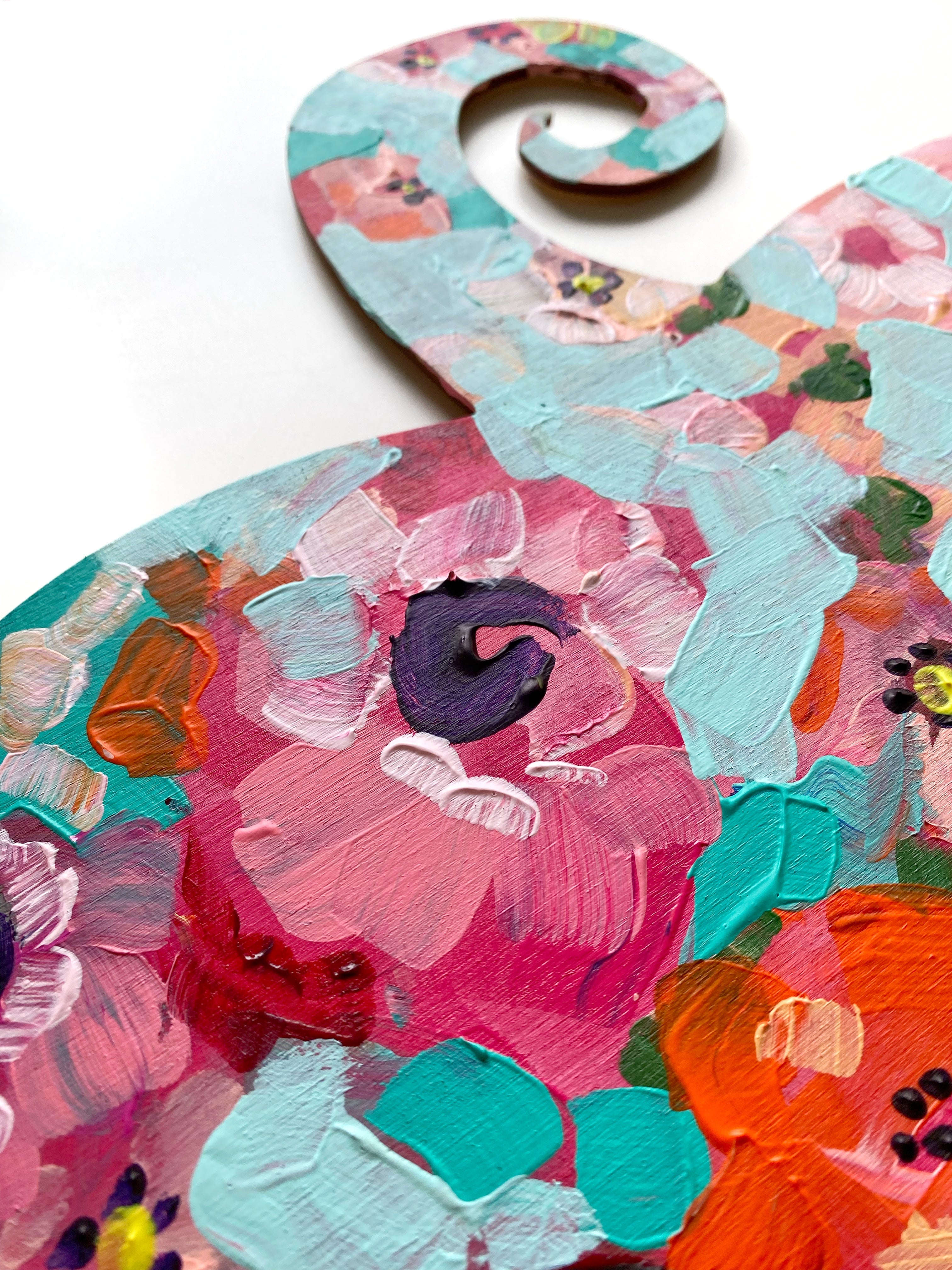 Mint green & Pink Pumpkin