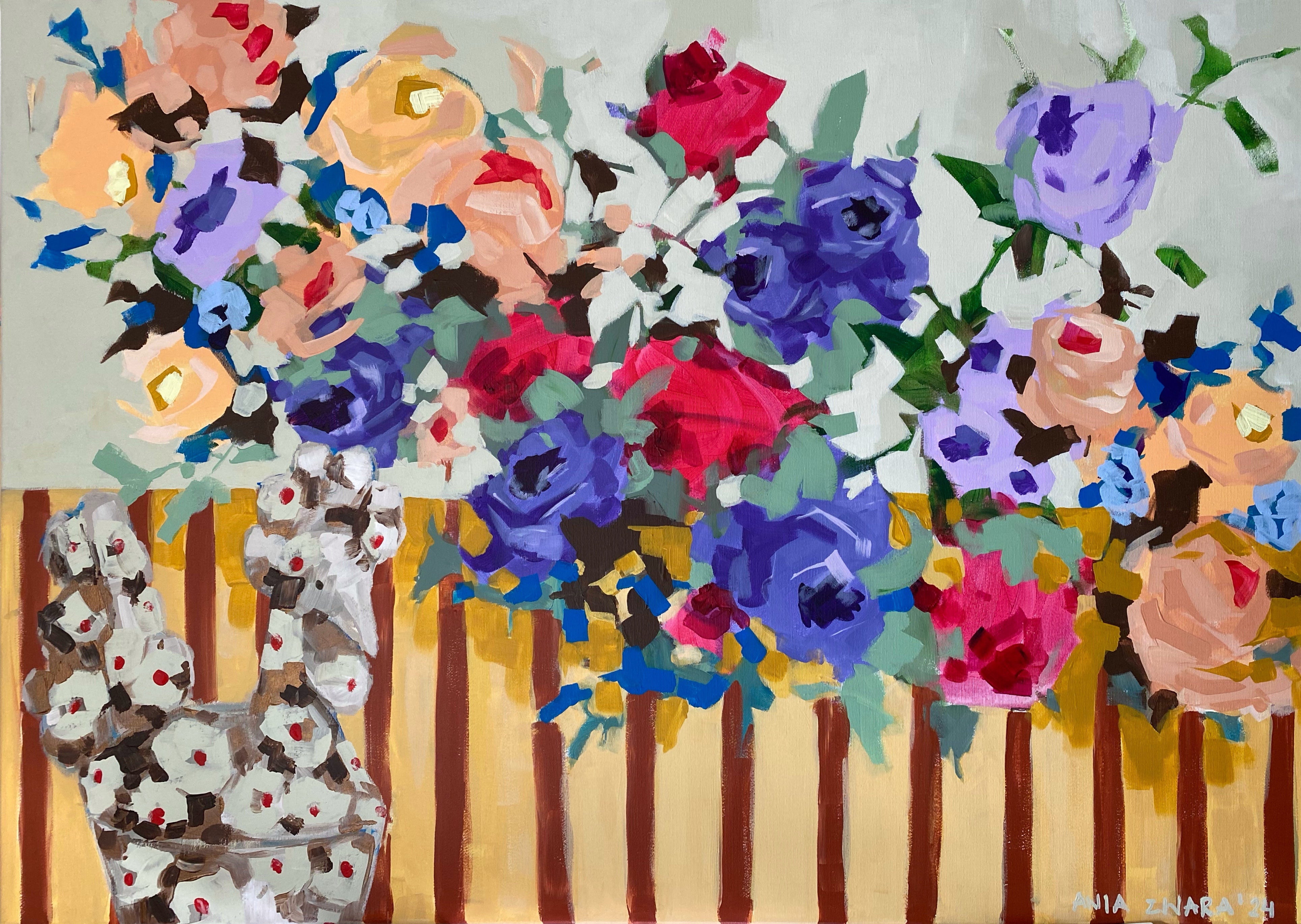 Retro bloom, 70x100 cm