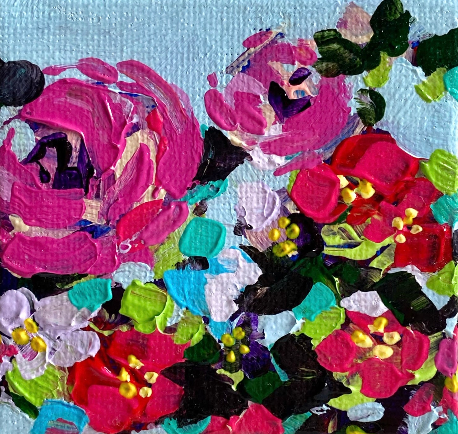 First view, 7,5x7,5 cm