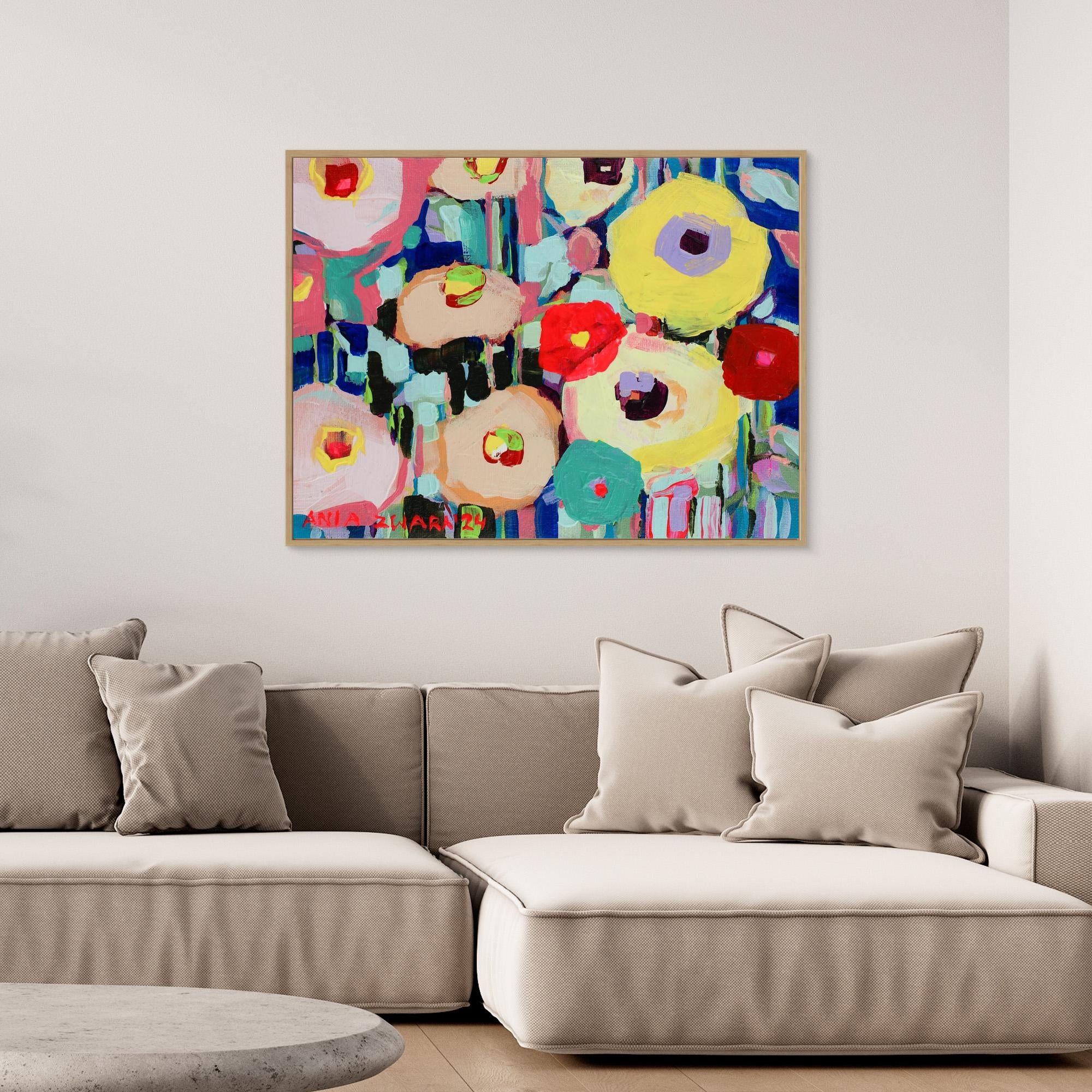 Canvas Print: "Cobalt bench"