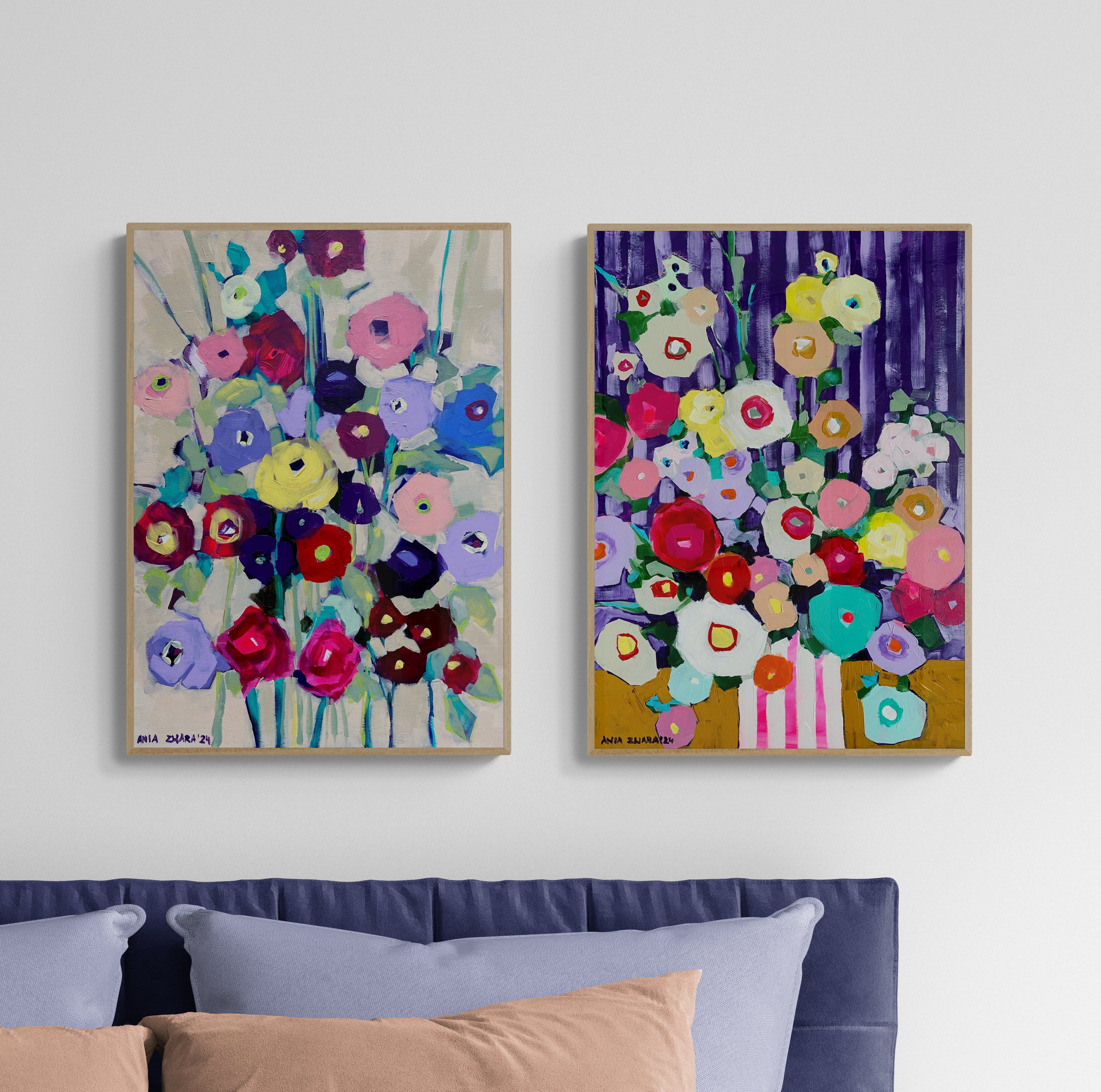 Purple dizziness, 50x70 cm