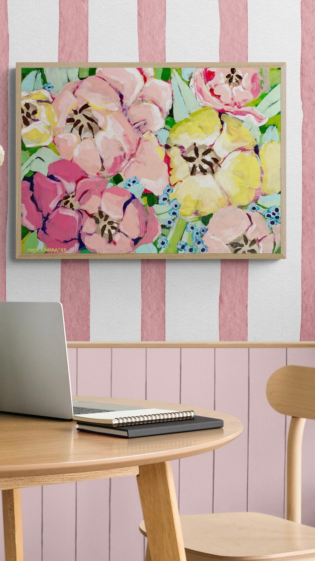 Fresh tulips, 50x70 cm