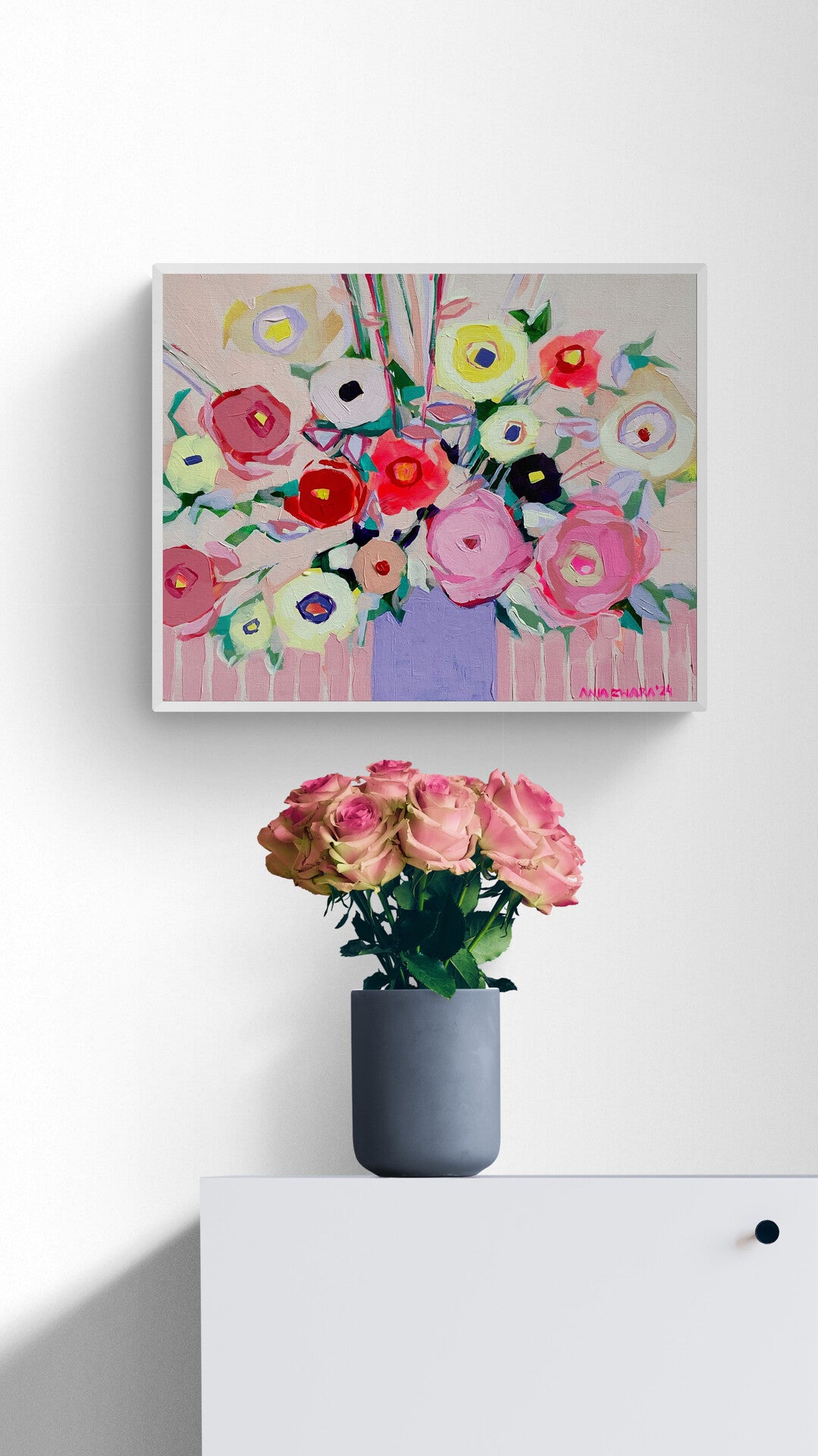 Pink Marshmallows, 40x50 cm