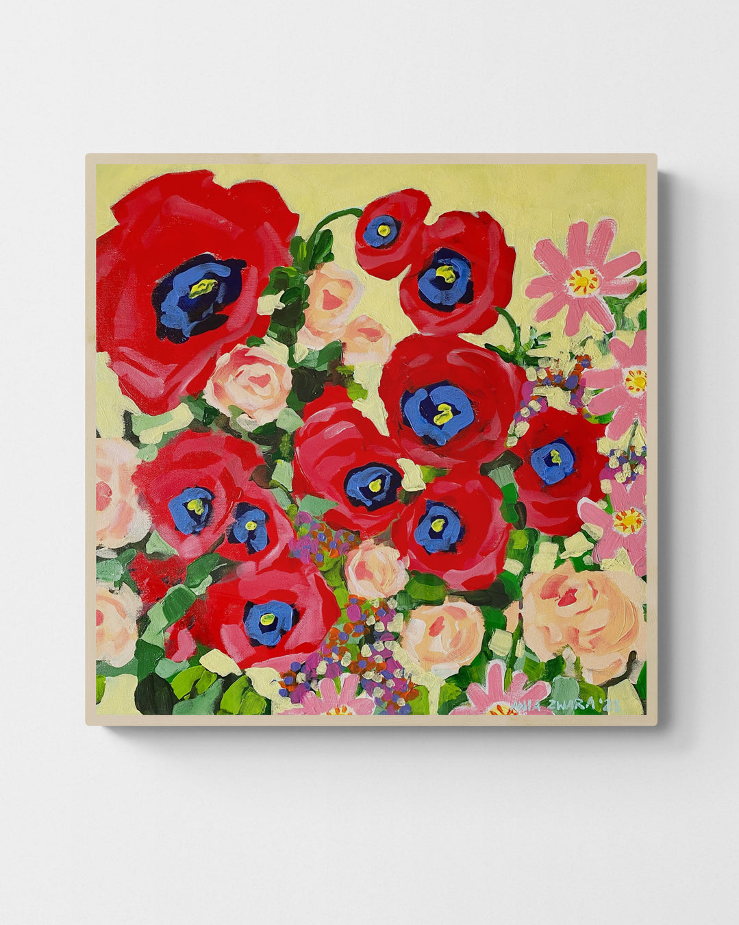 Poppy season, 50x50 cm