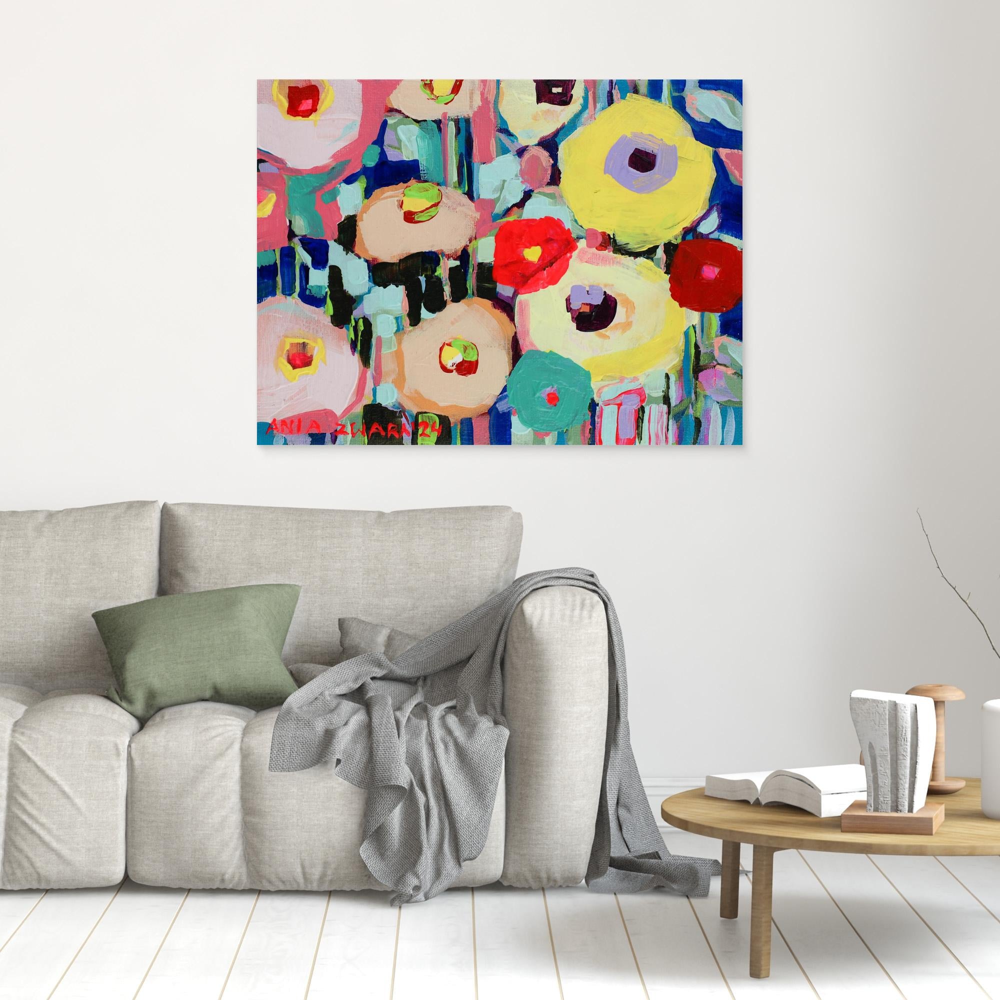 Canvas Print: "Cobalt bench"