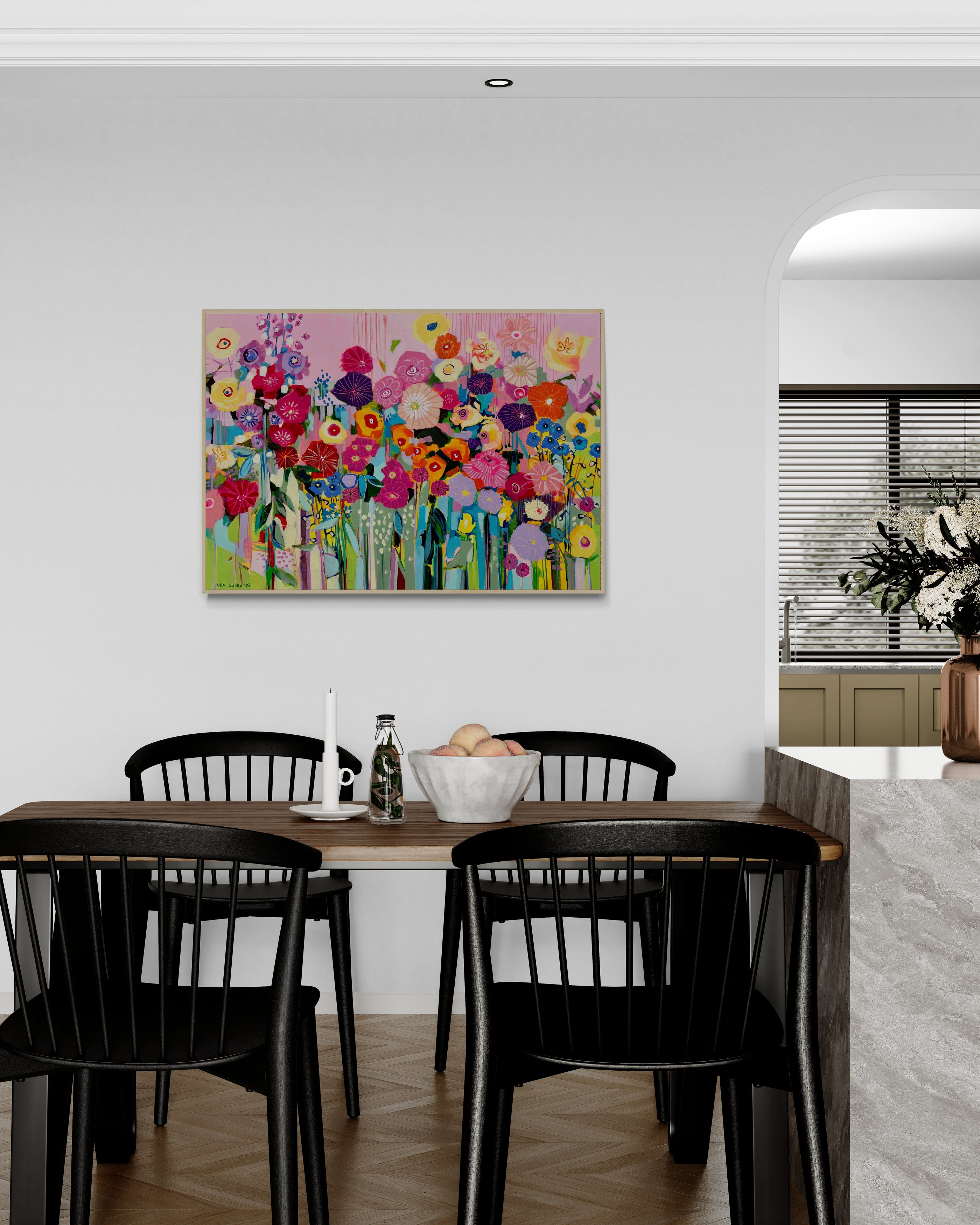 Blooming disco, 70x100 cm