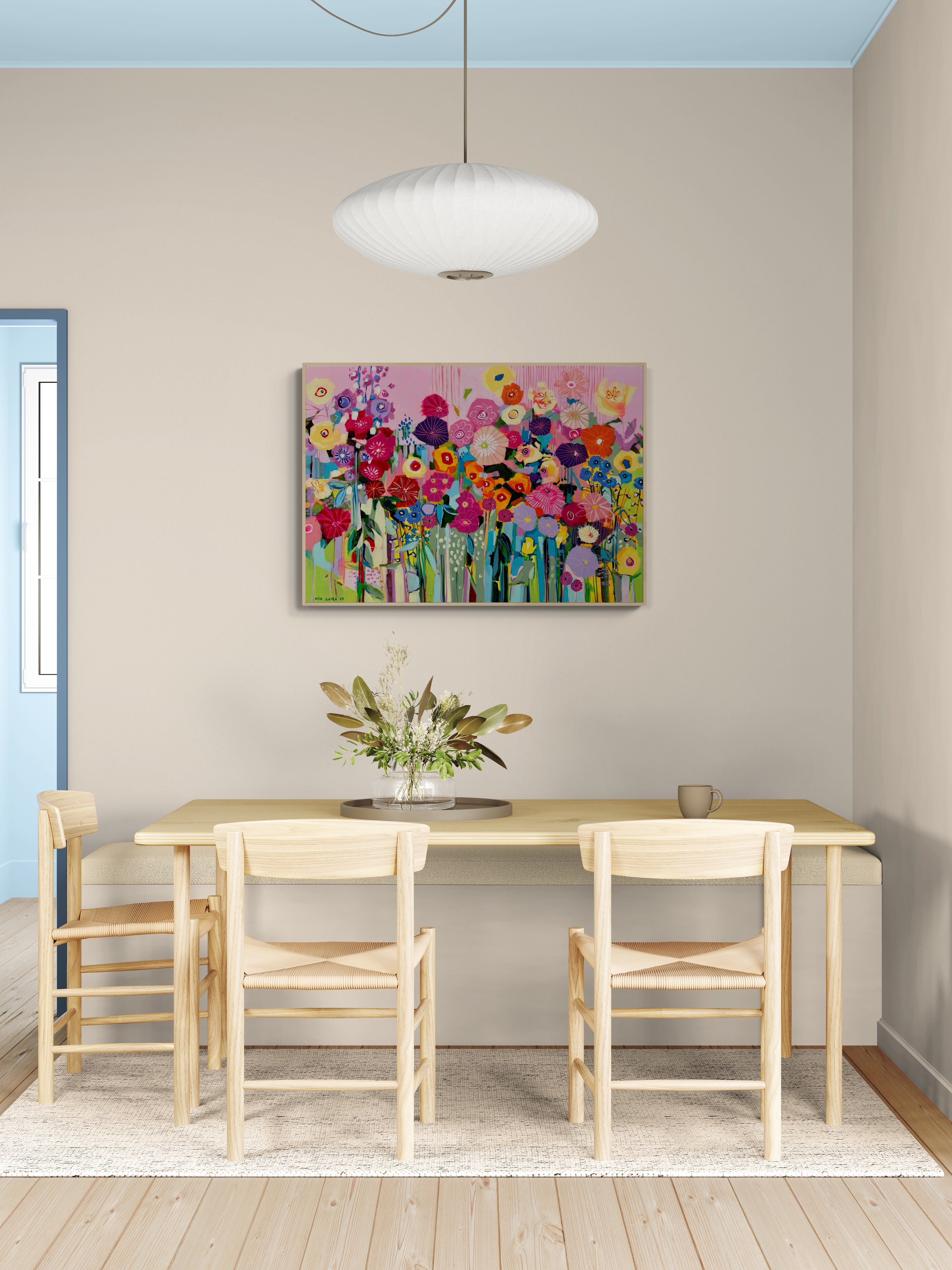 Blooming disco, 70x100 cm