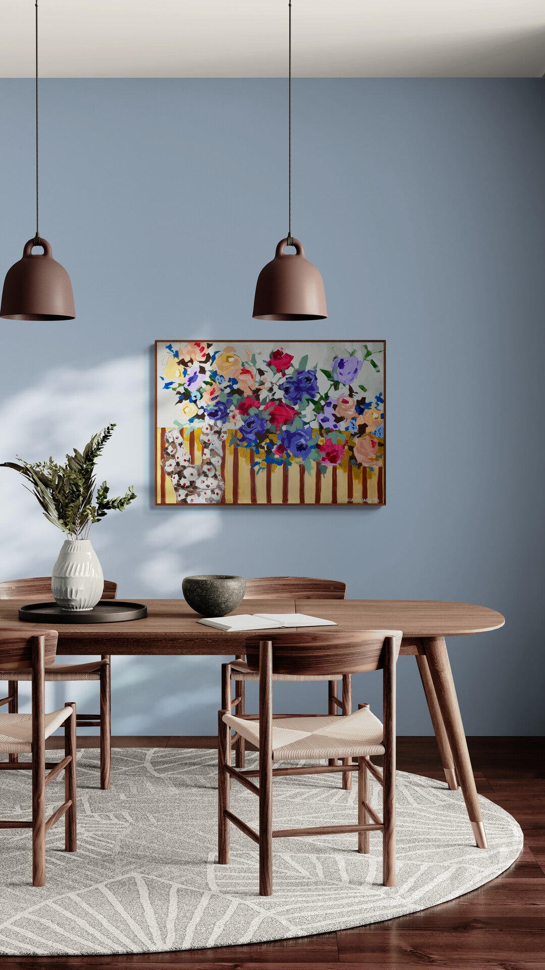 Retro bloom, 70x100 cm