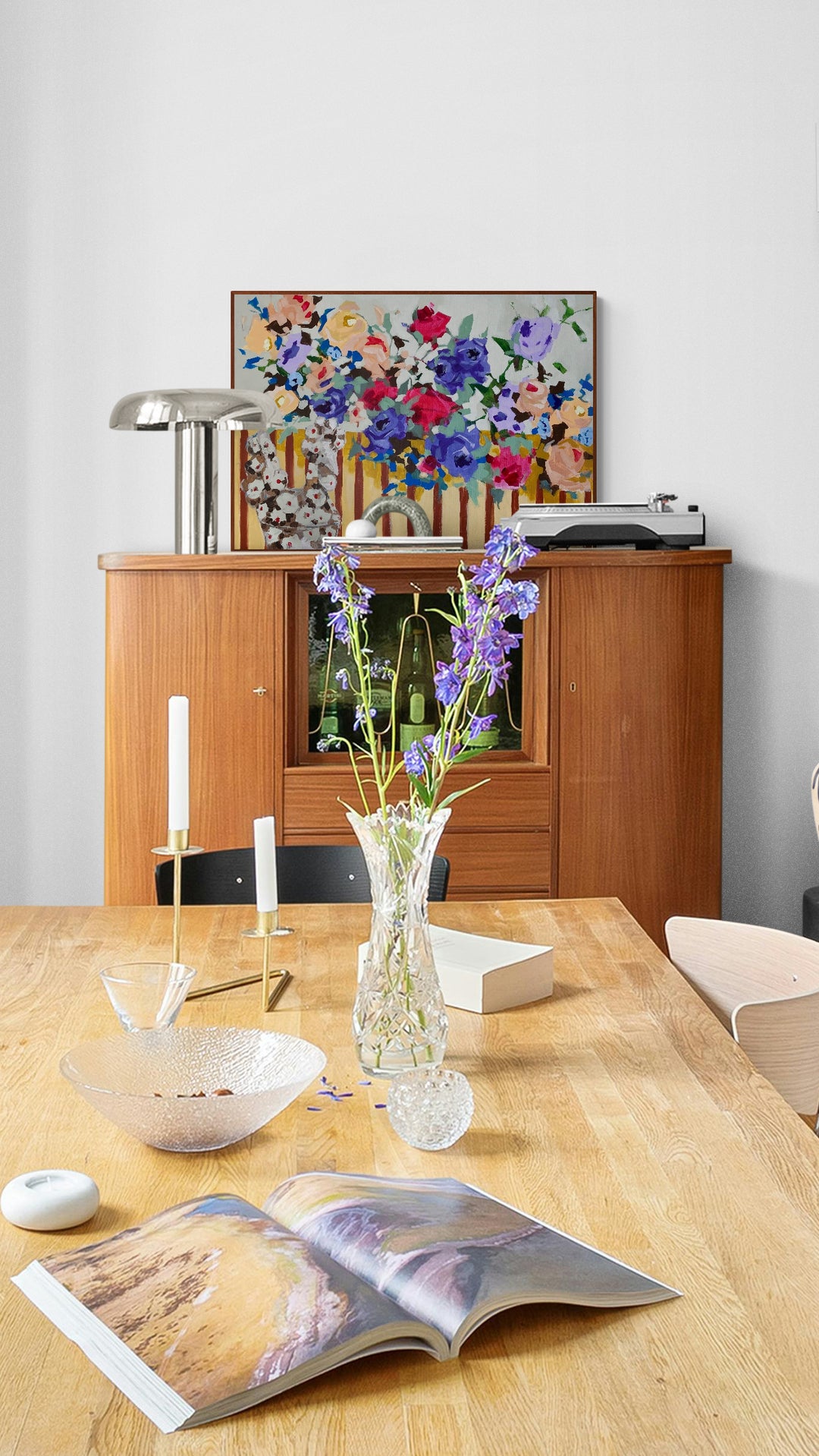 Retro bloom, 70x100 cm