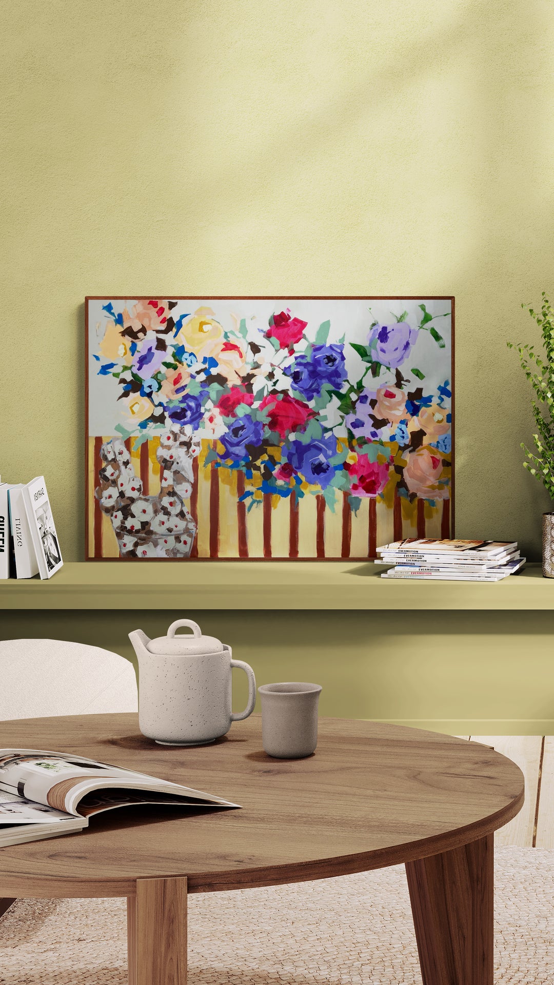 Retro bloom, 70x100 cm