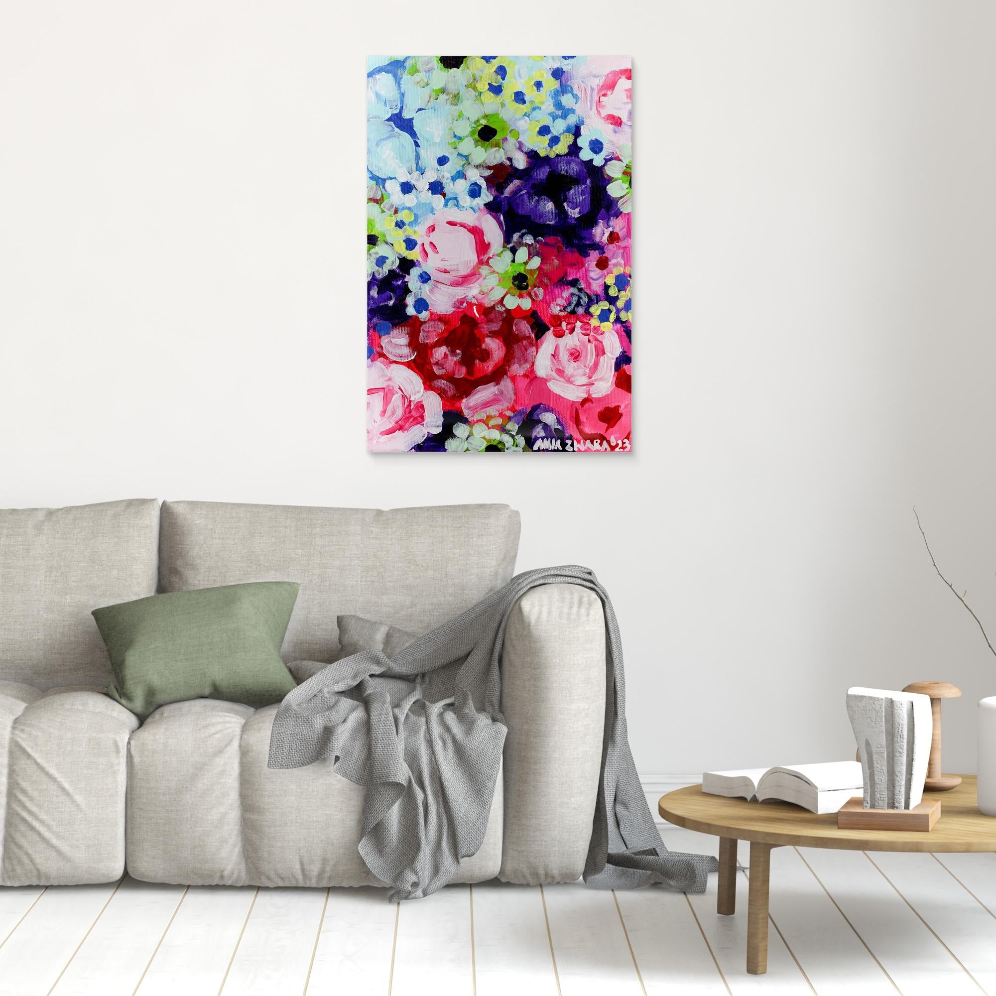 Canvas Print: "Peonies & roses"