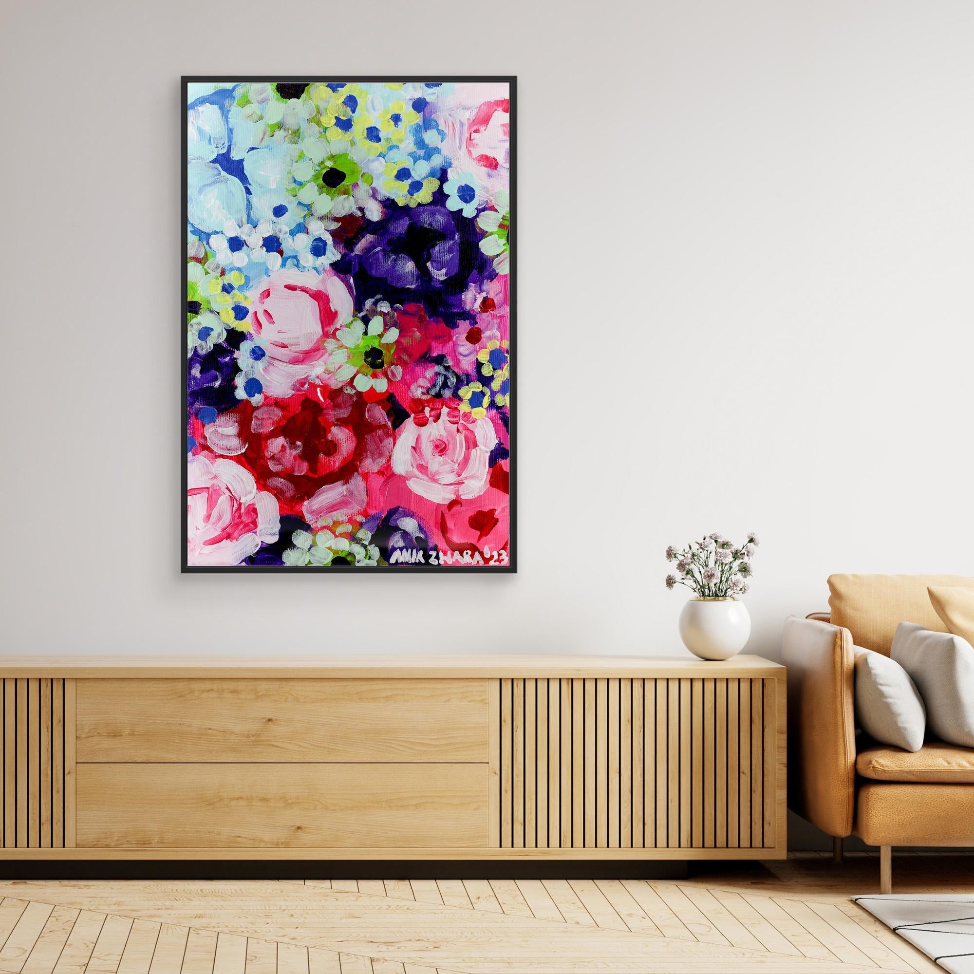 Canvas Print: "Peonies & roses"