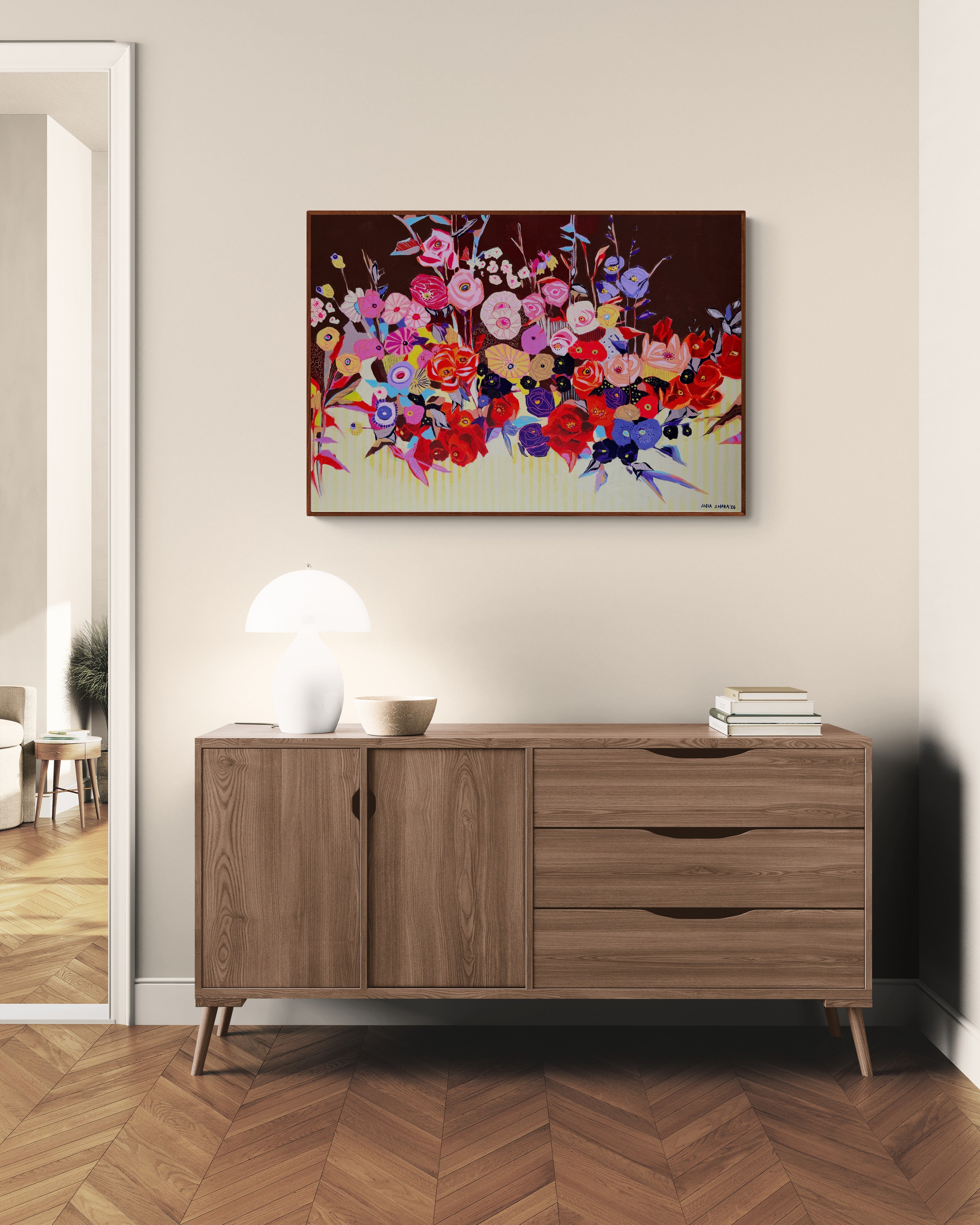 Where color refuses to be quiet, 70x100 cm