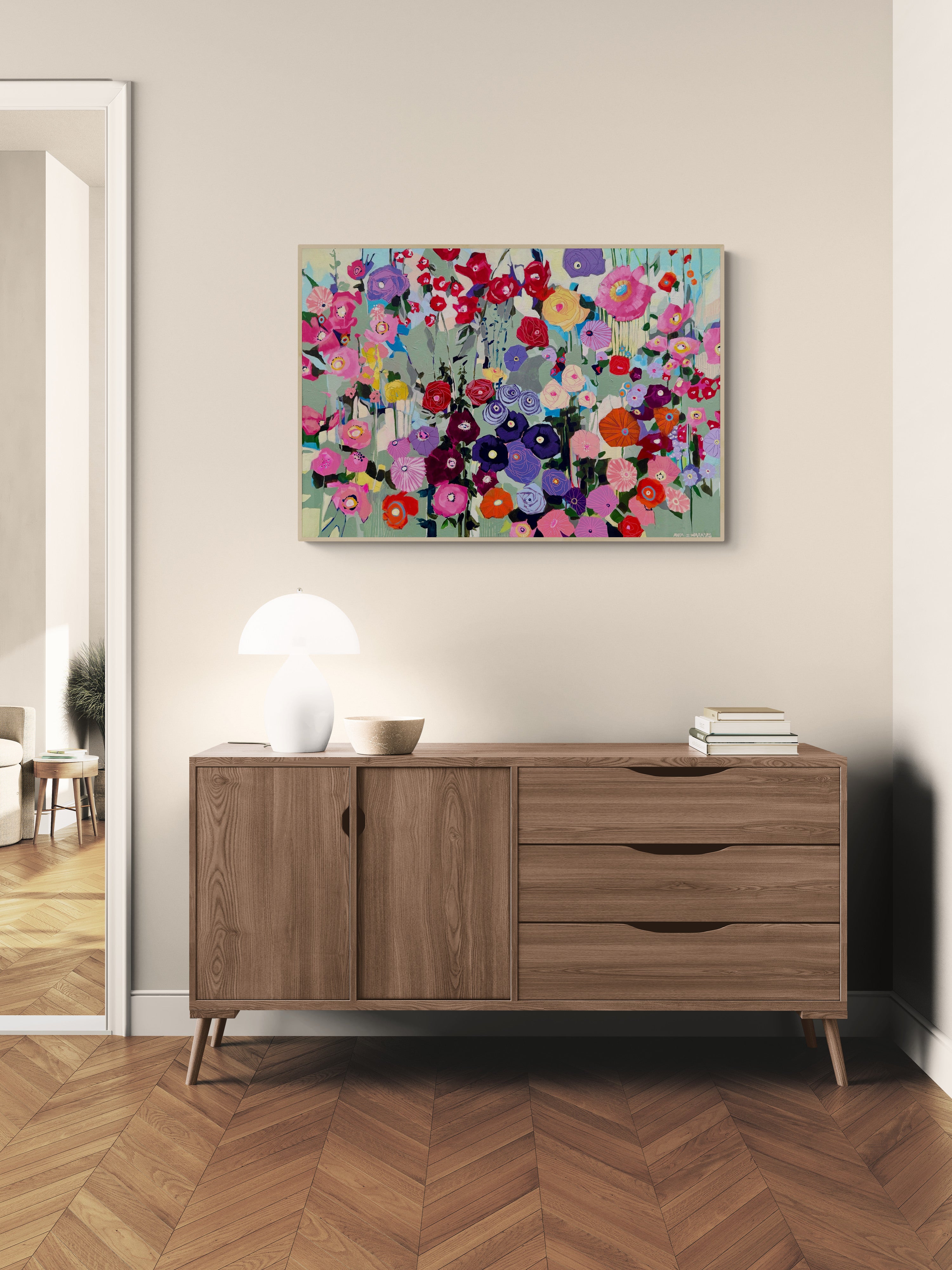 Sage meadow, 70x100 cm