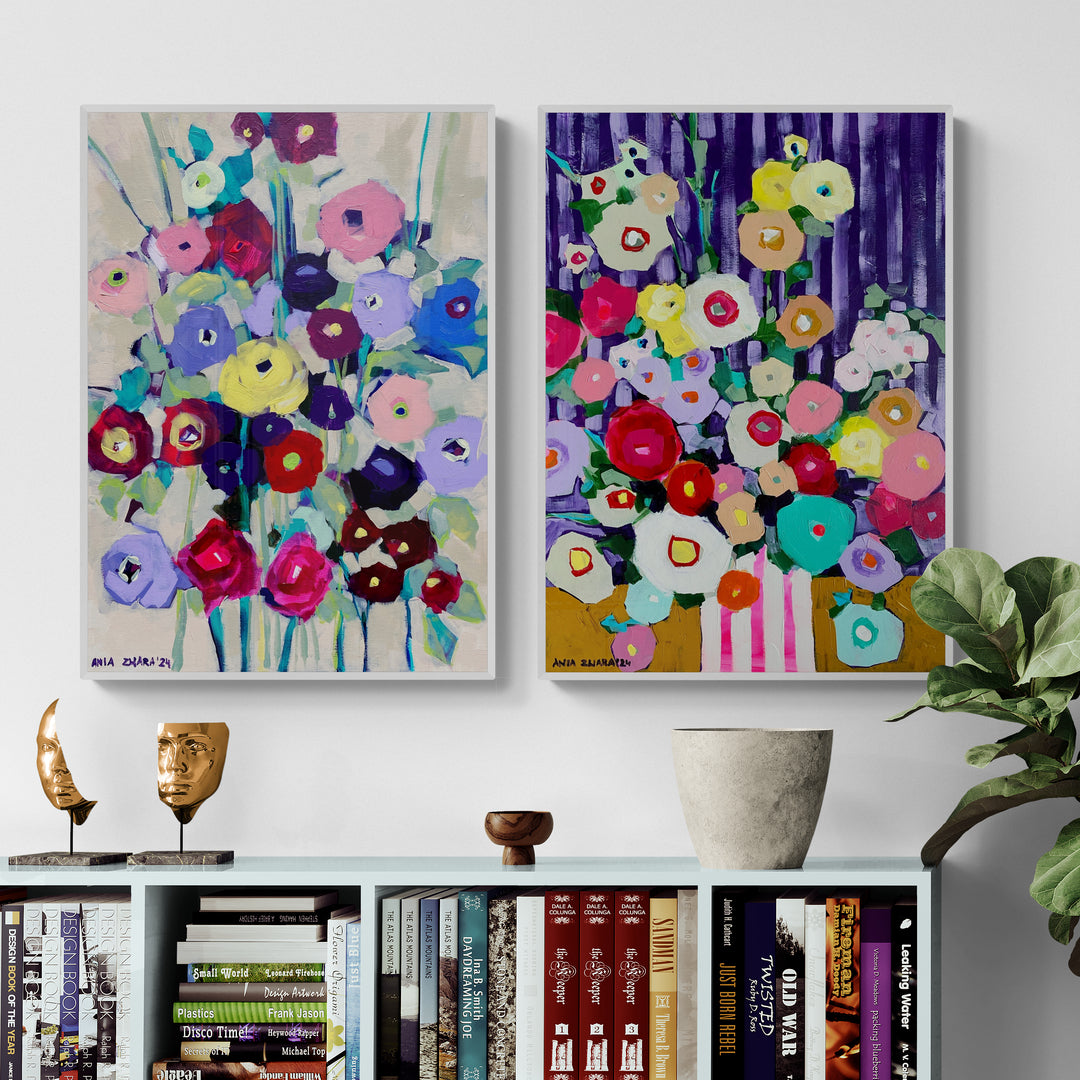 Purple dizziness, 50x70 cm