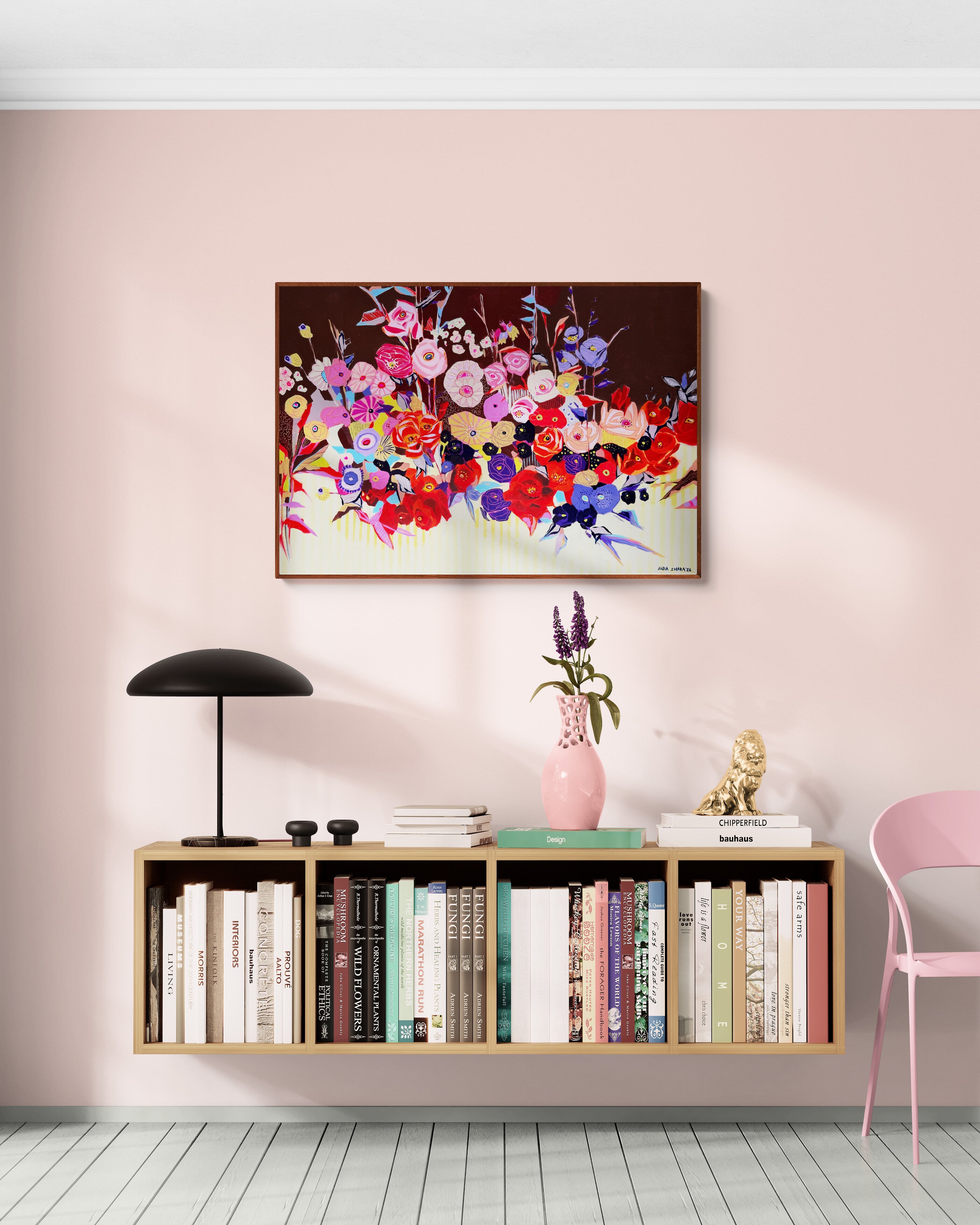 Where color refuses to be quiet, 70x100 cm
