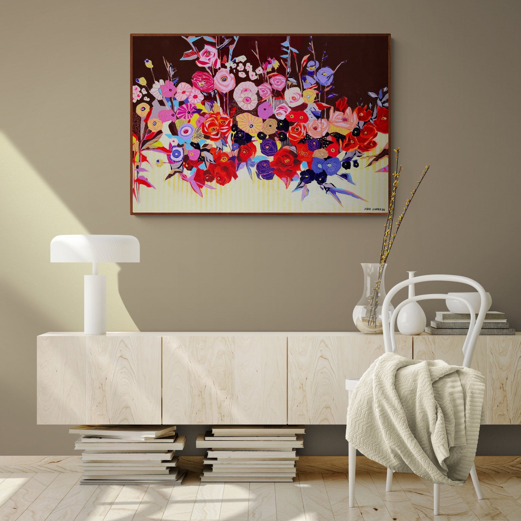 Where color refuses to be quiet, 70x100 cm