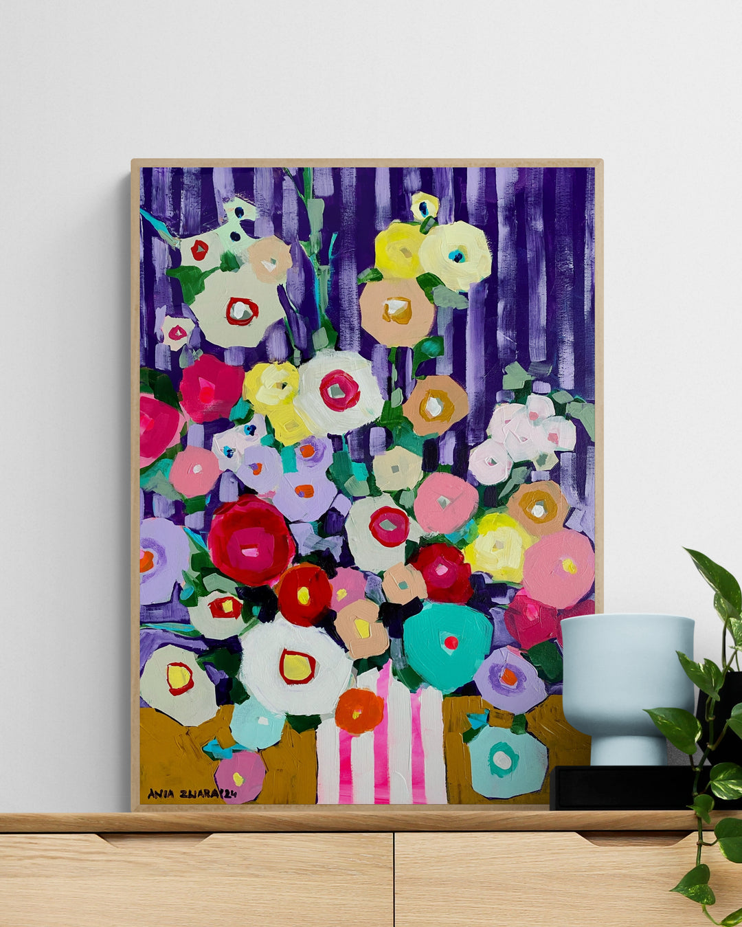 Purple dizziness, 50x70 cm