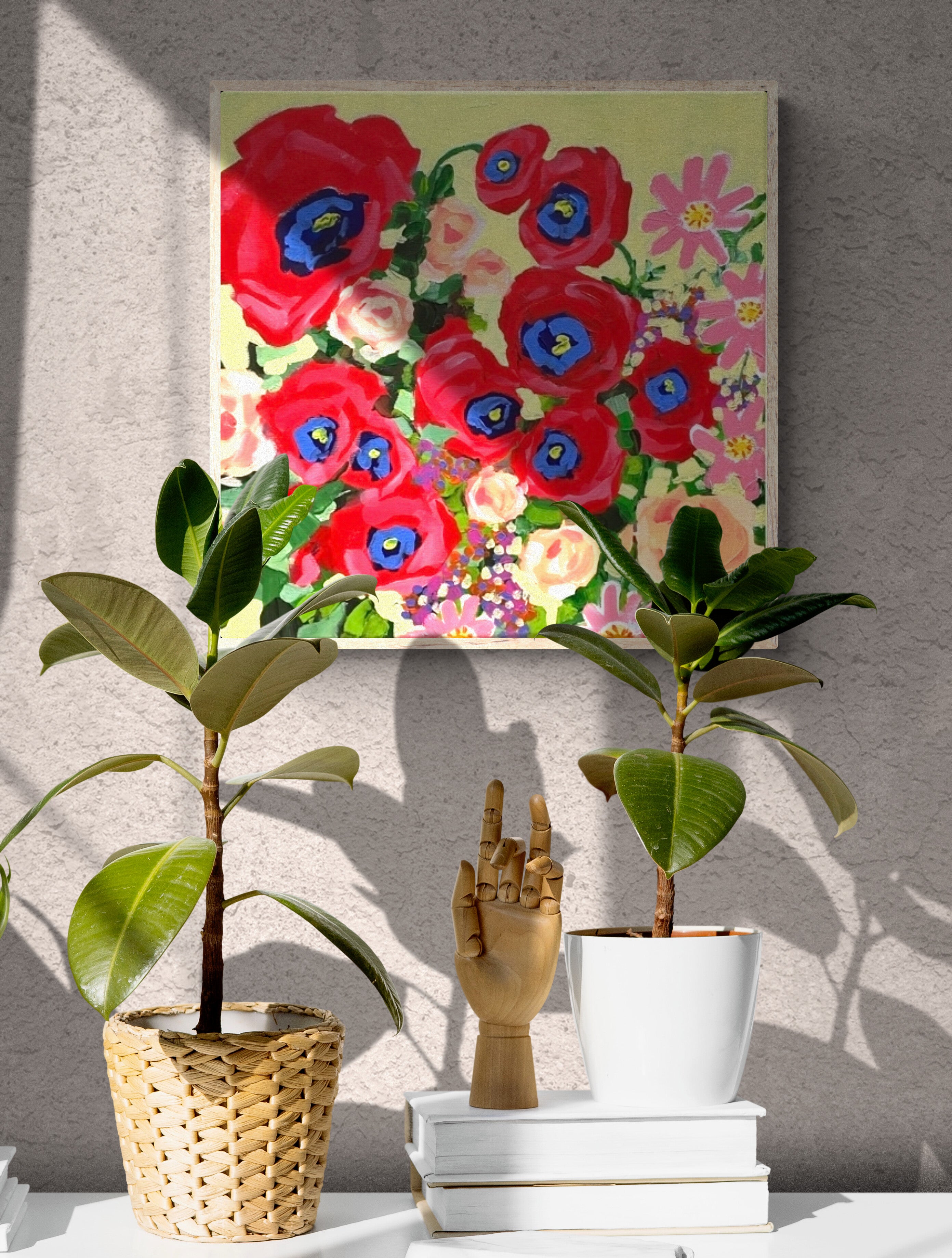 Poppy season, 50x50 cm