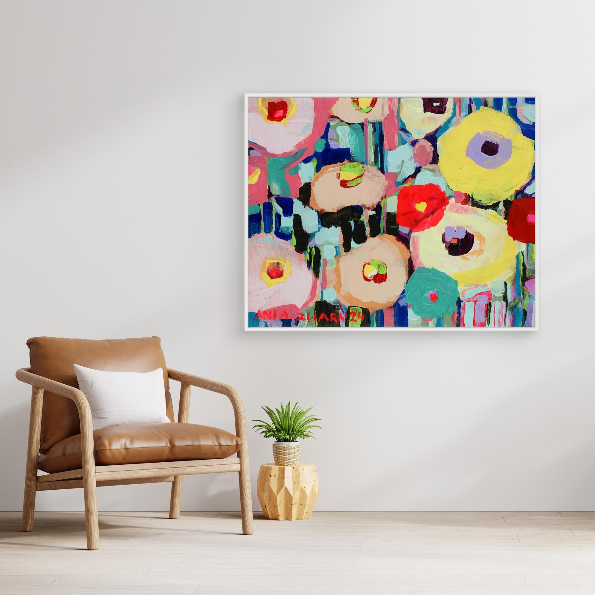 Canvas Print: "Cobalt bench"