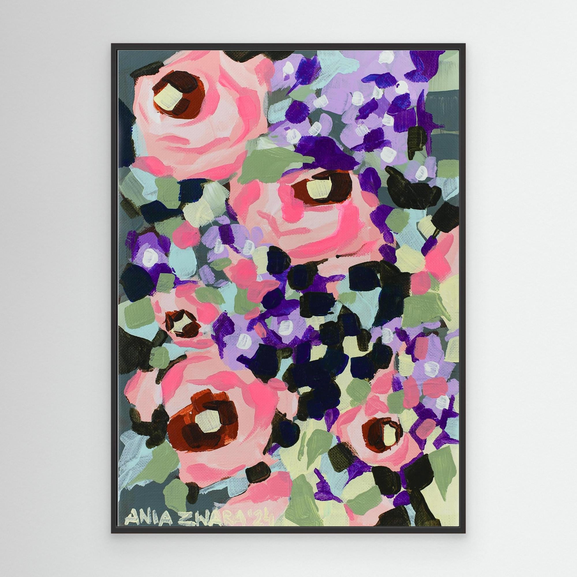 Canvas Print: "Roses & lilac"