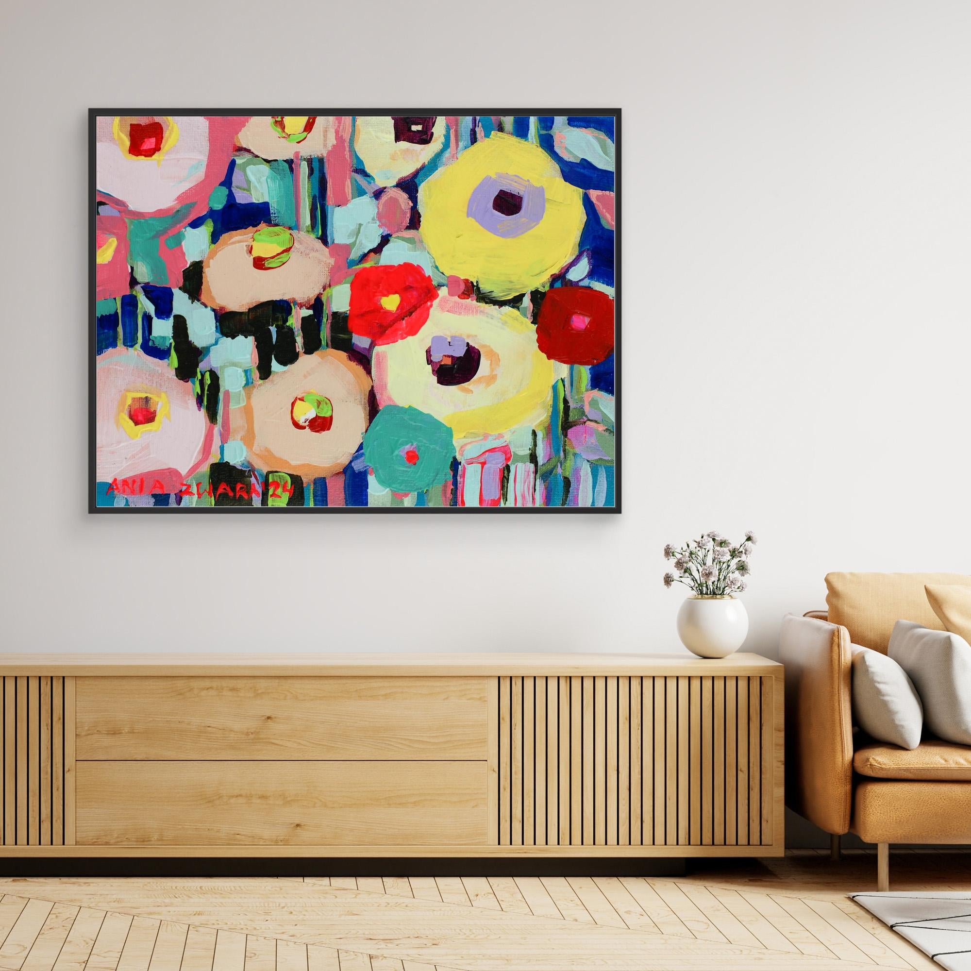 Canvas Print: "Cobalt bench"