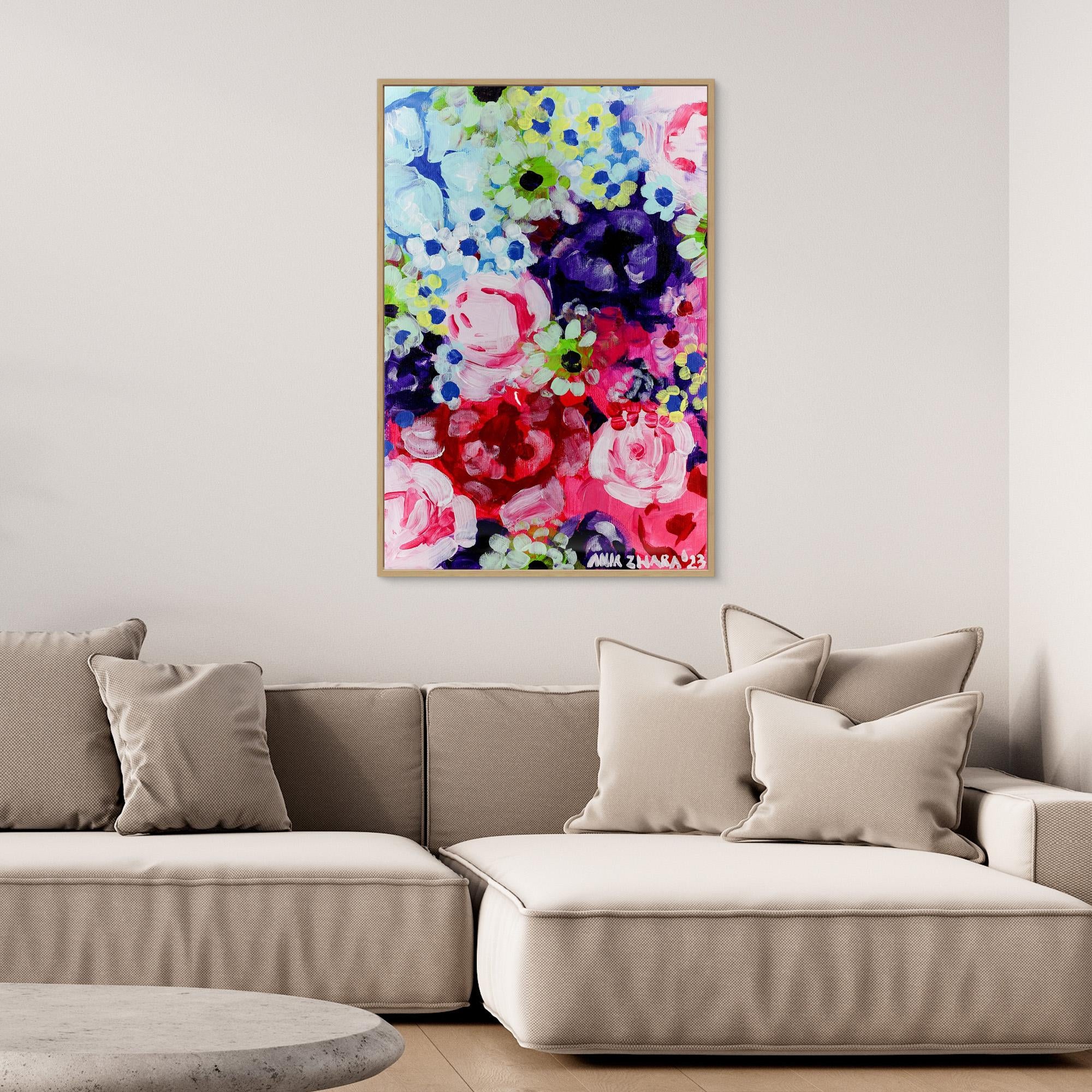 Canvas Print: "Peonies & roses"