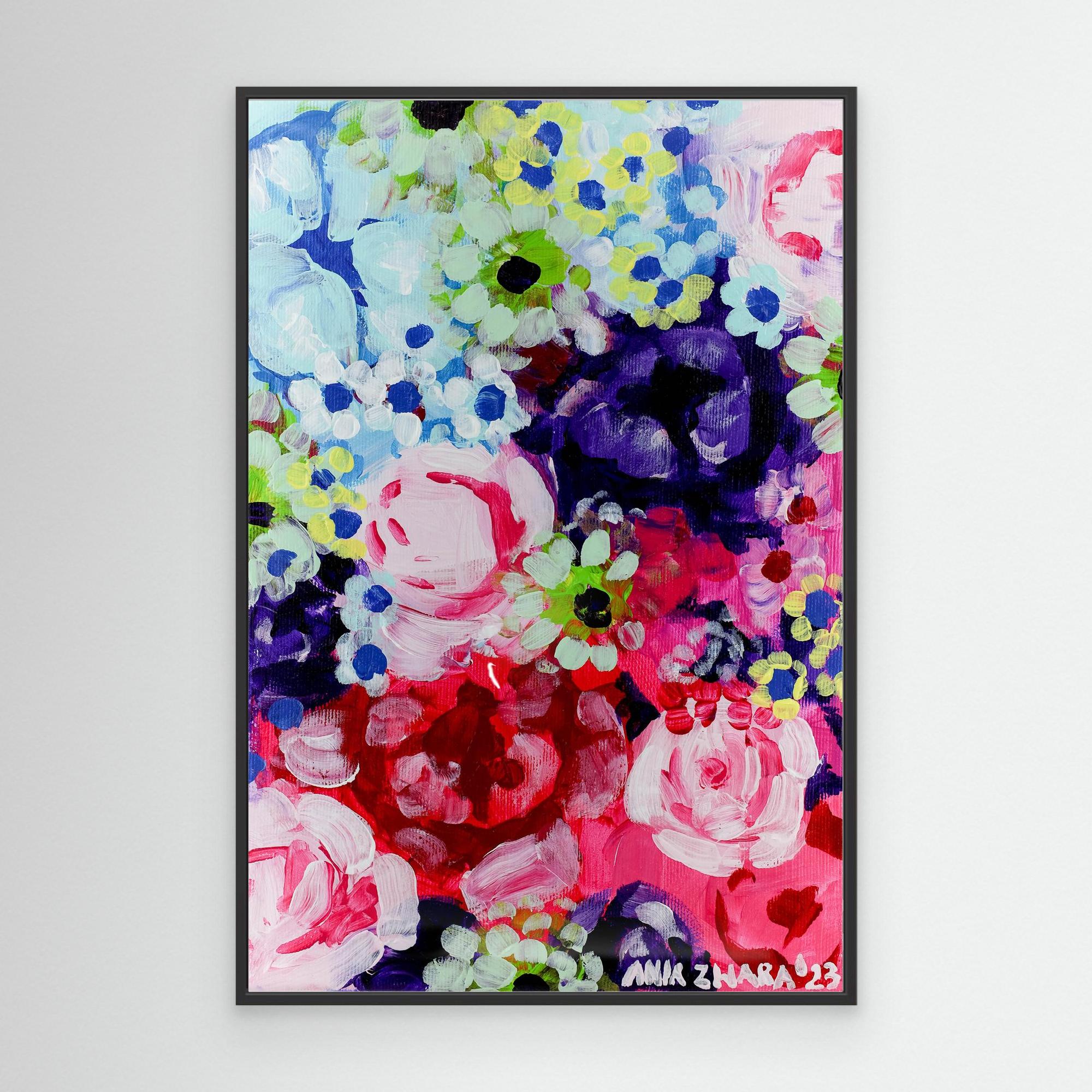 Canvas Print: "Peonies & roses"