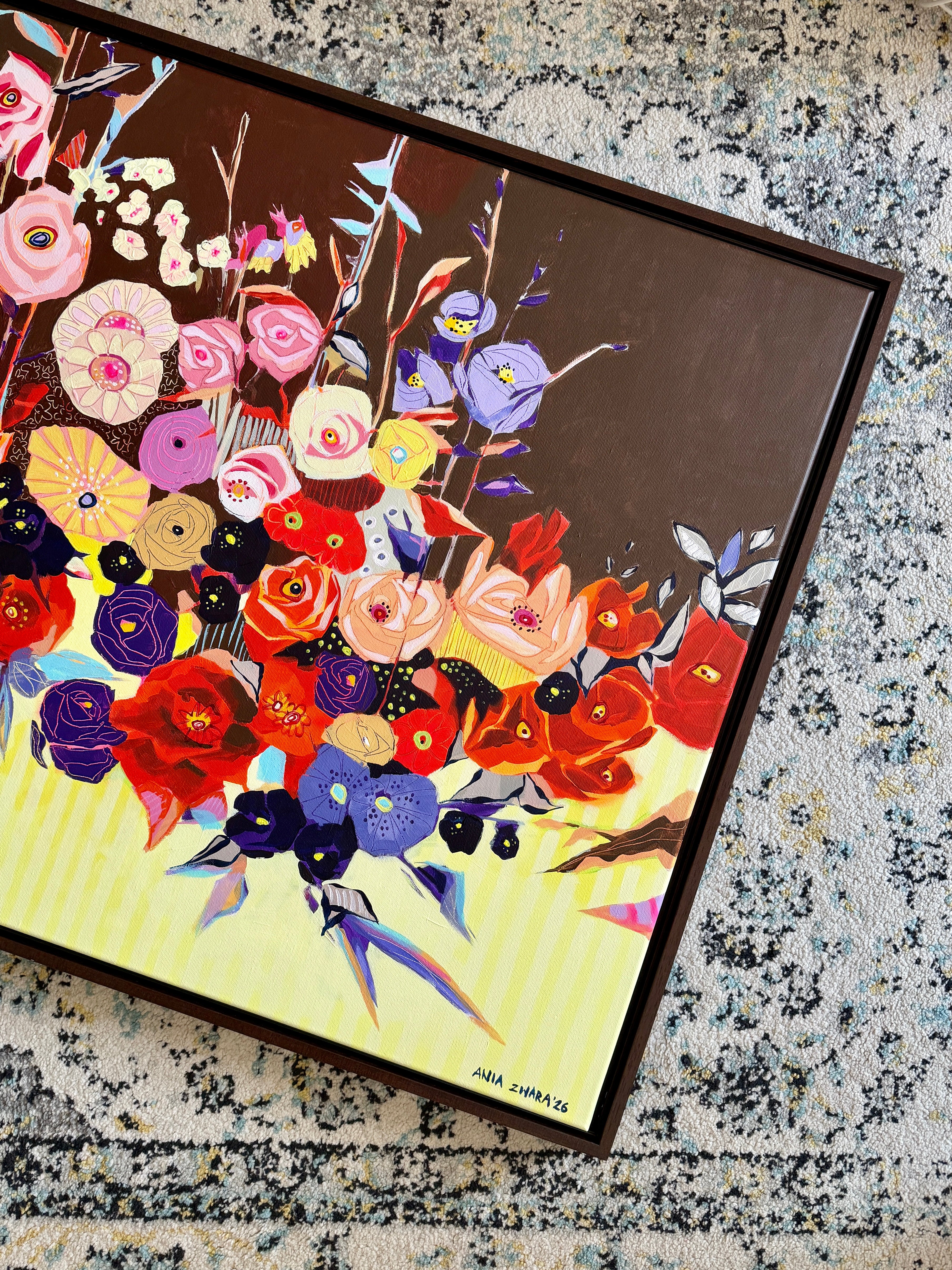 Where color refuses to be quiet, 70x100 cm