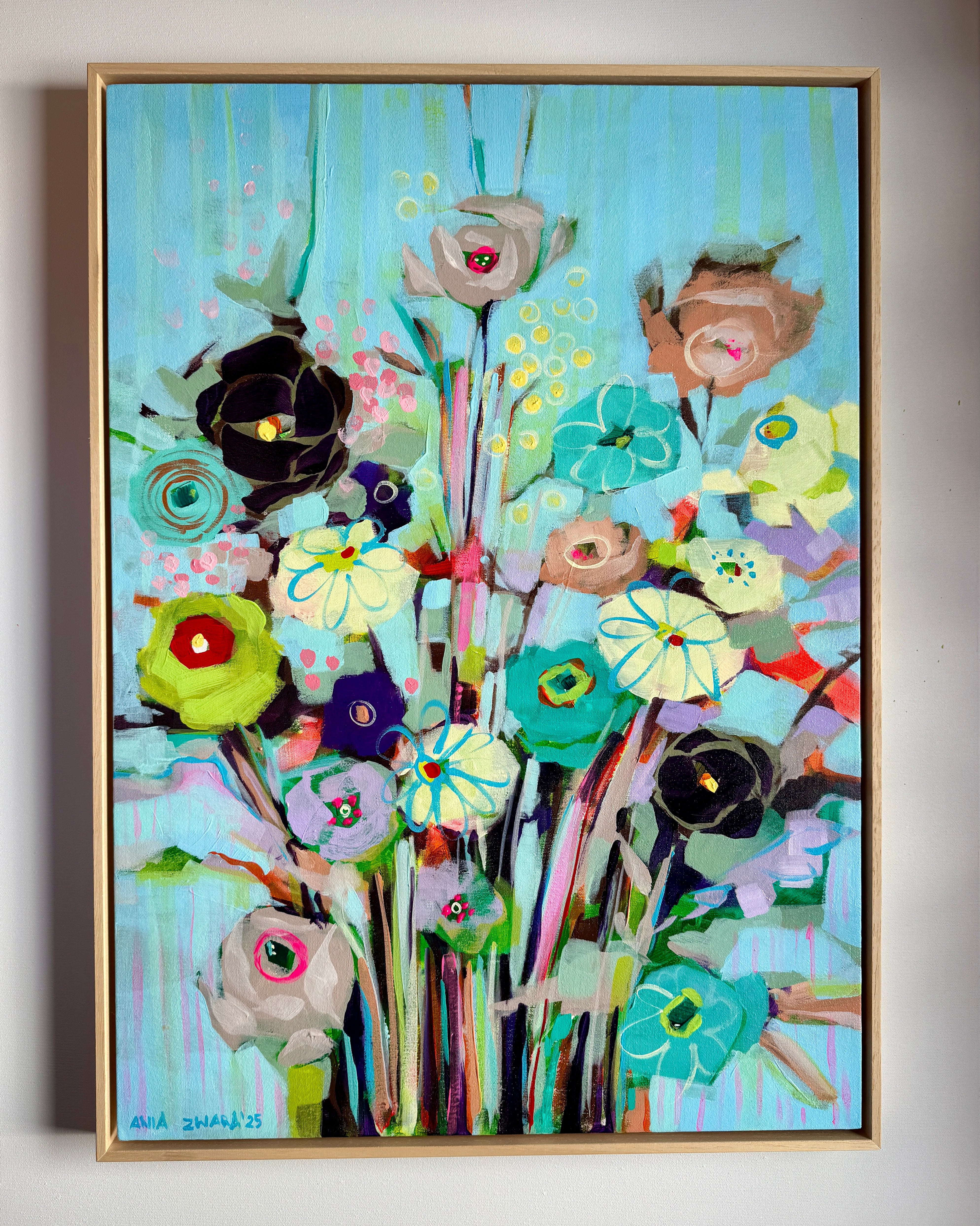 Bluish, 50x70 cm