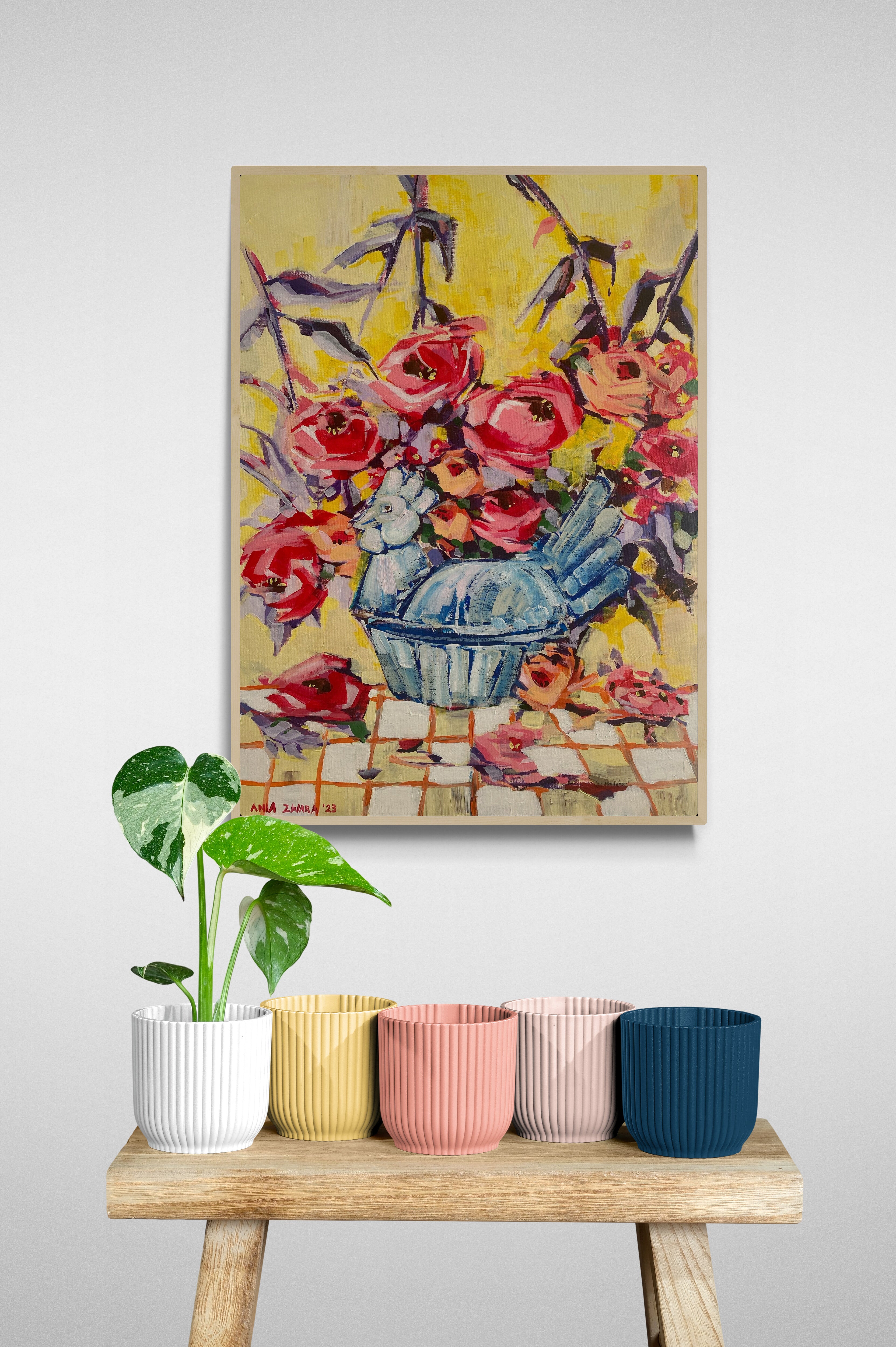 Mama Hen, 50x70 cm