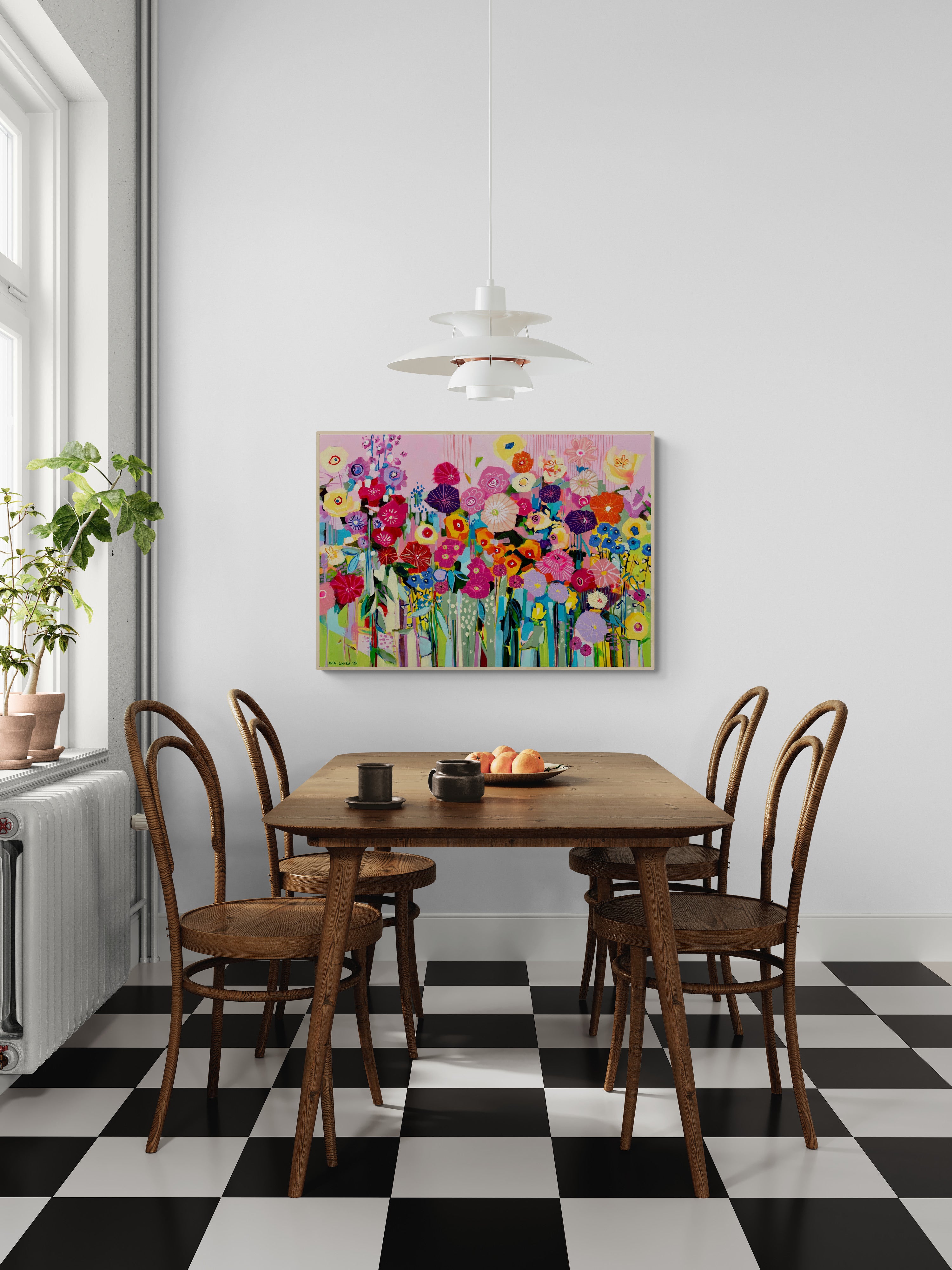Blooming disco, 70x100 cm