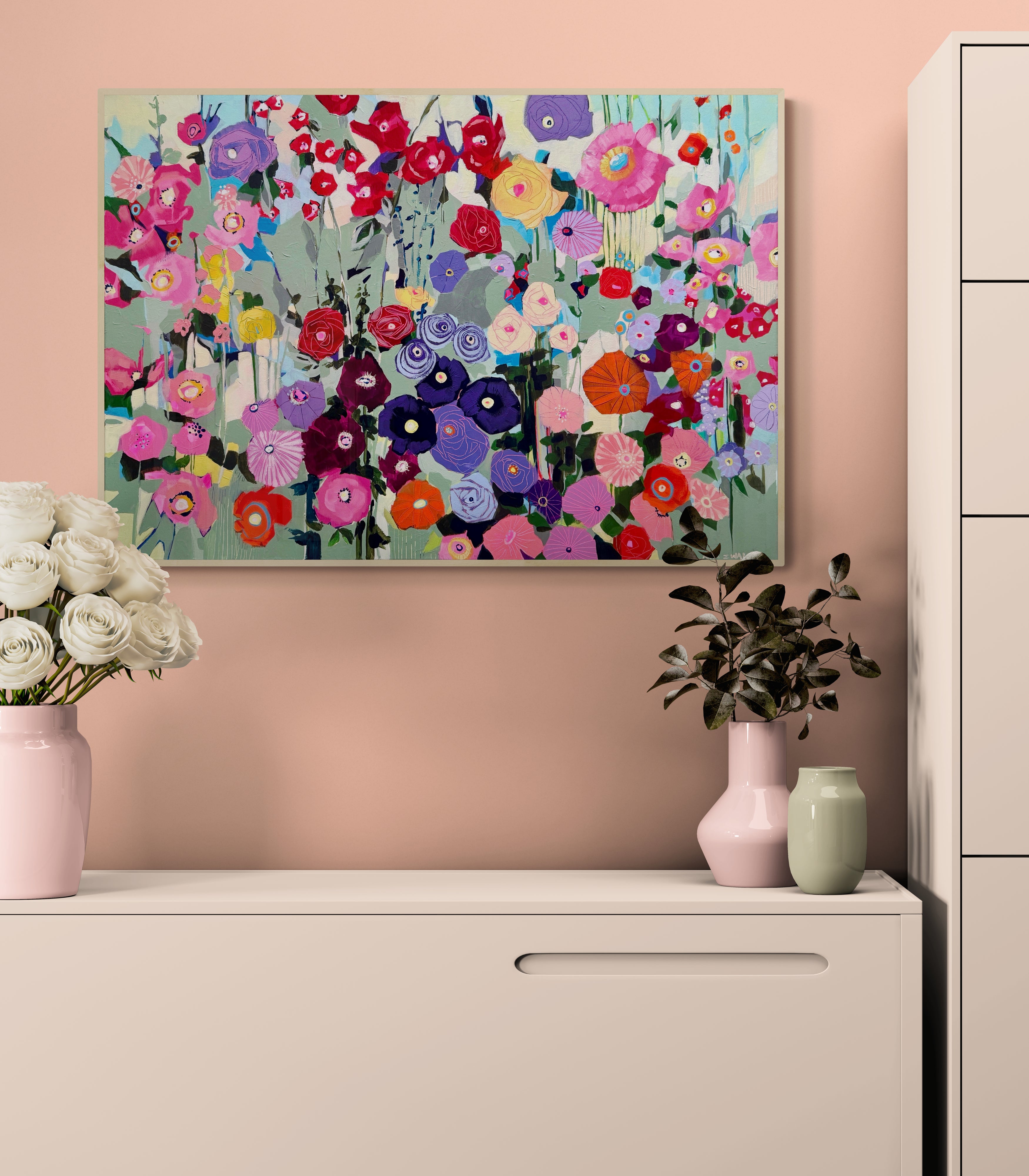 Sage meadow, 70x100 cm